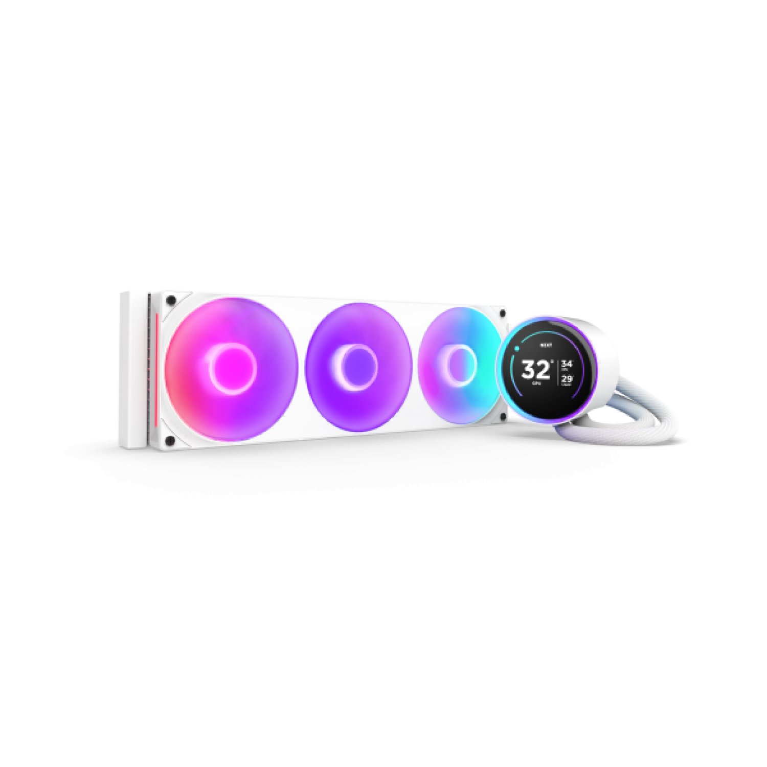NZXT Kraken Elite 360 · Refrigeración Líquida AIO · 3x120mm · RGB · Blanco