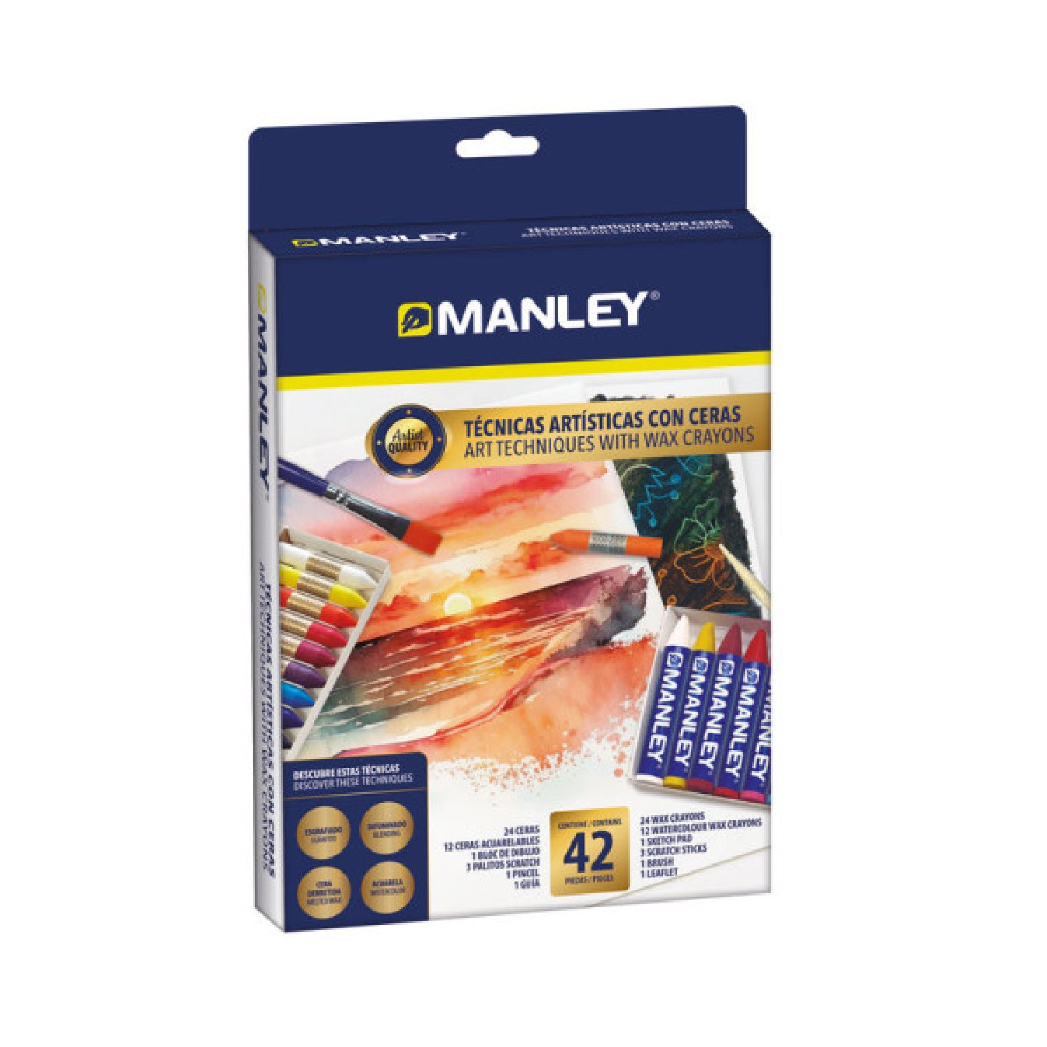 Manley · Técnicas Artísticas · Set de Ceras Profesionales