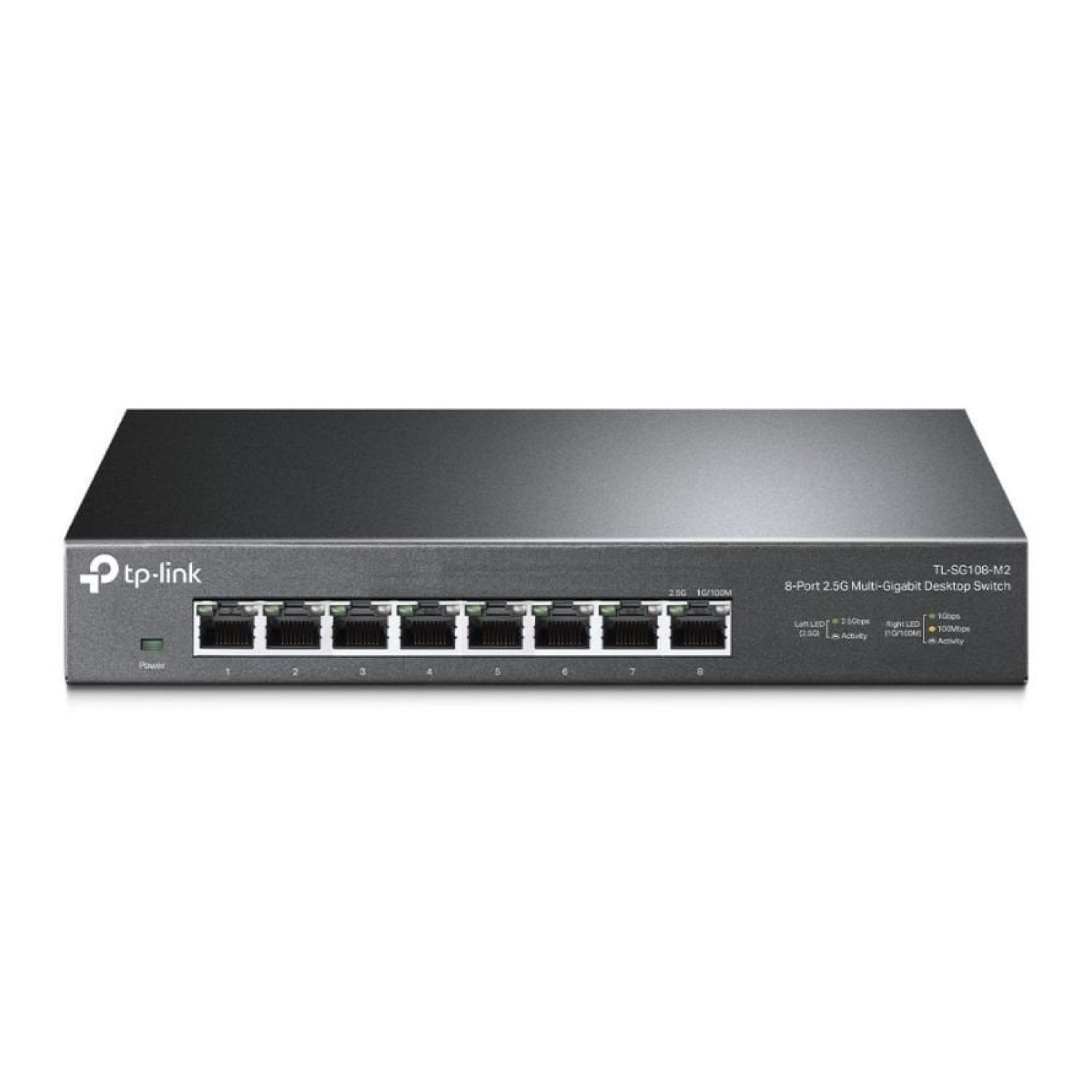 TP-Link TL-SG108-M2 · Switch Gestión 8 Puertos · Gigabit · Negro