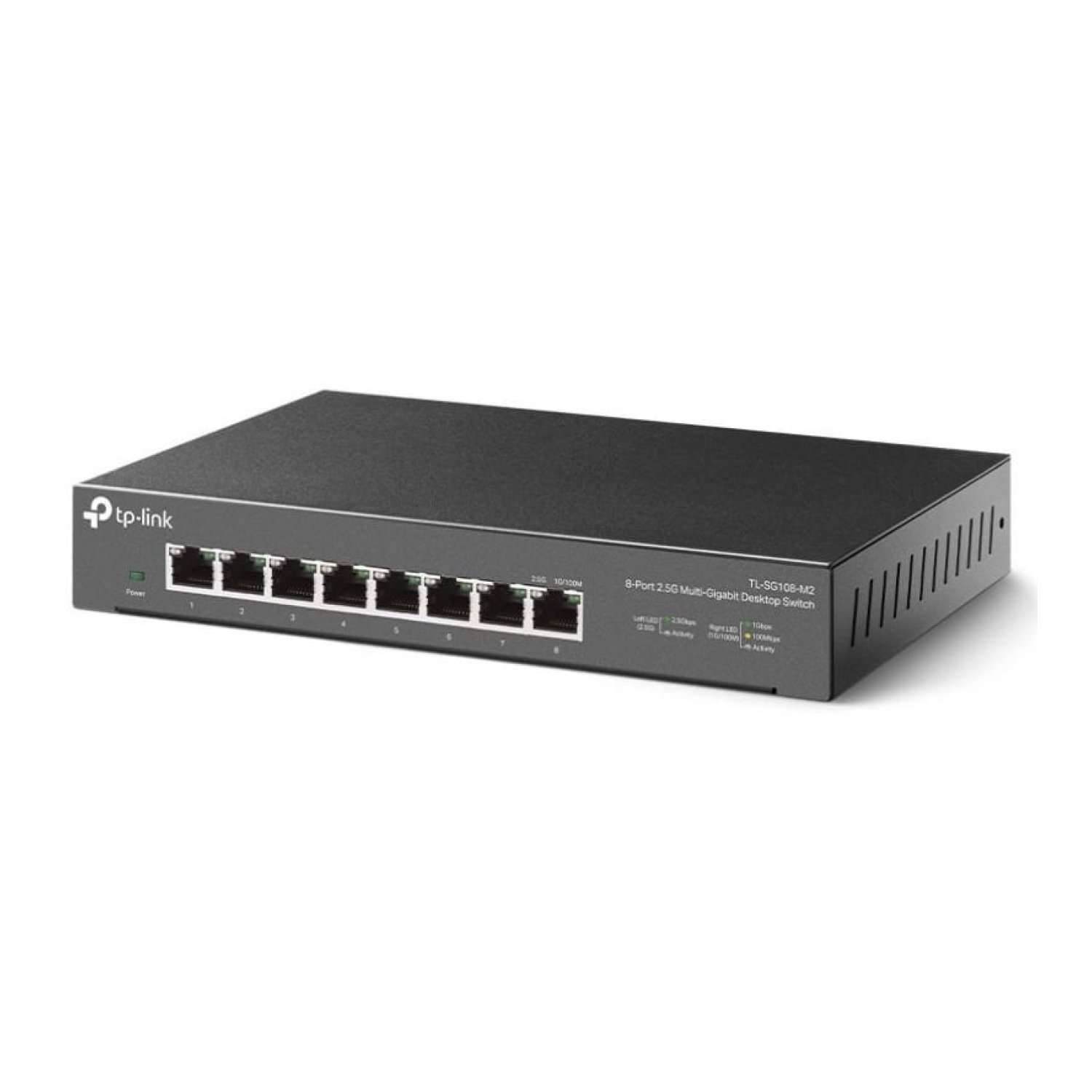 TP-Link TL-SG108-M2 · Switch Gestión 8 Puertos · Gigabit · Negro