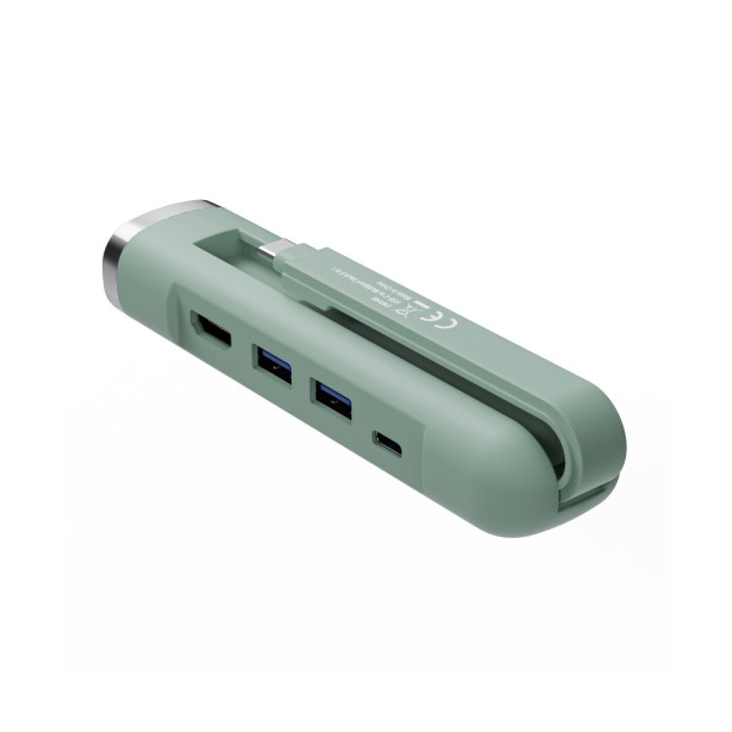 Ewent EW1148 · Base Portátil + Replicador Puertos · USB 3.2 Gen 1 Type-C · Verde