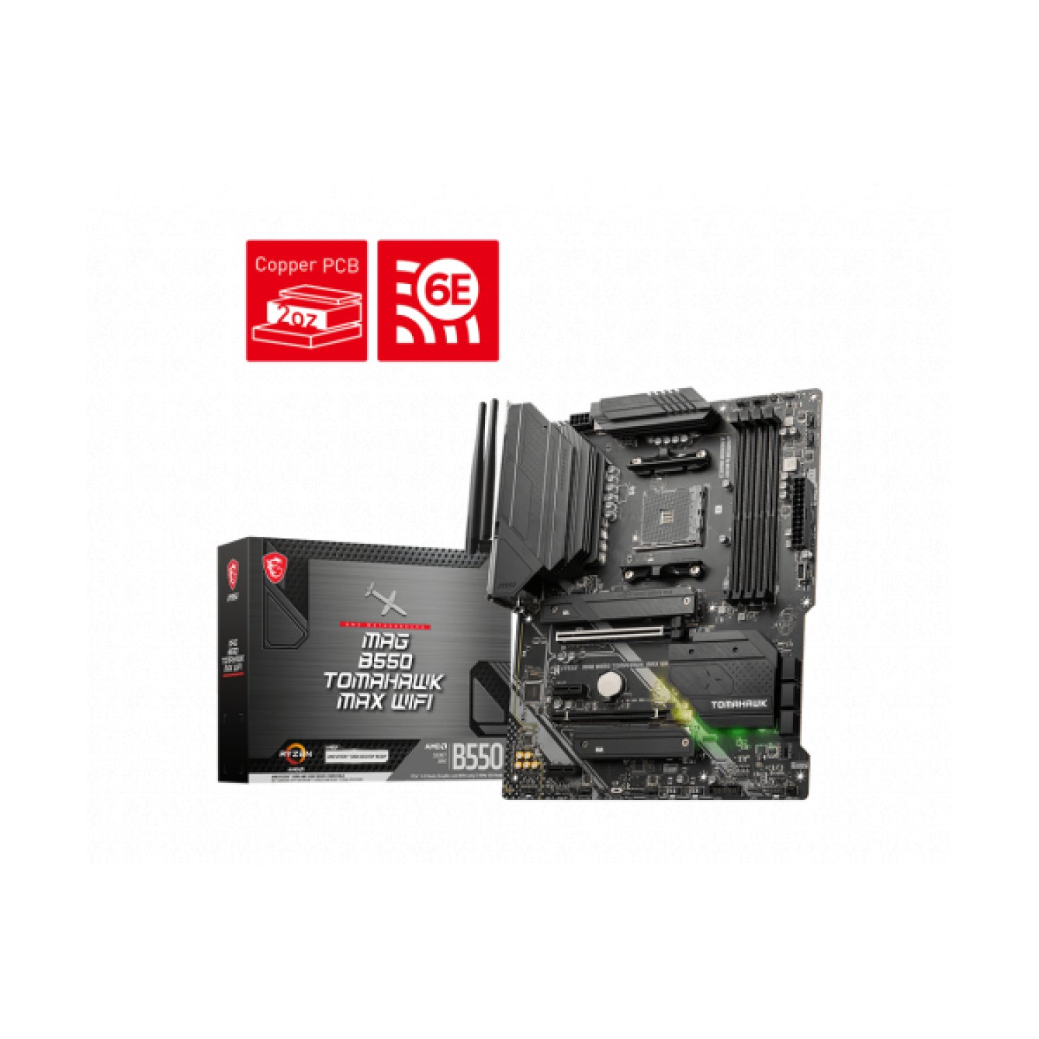 MSI MAG B550 Tomahawk Max · AMD B550 · Socket AM4 · ATX · WiFi