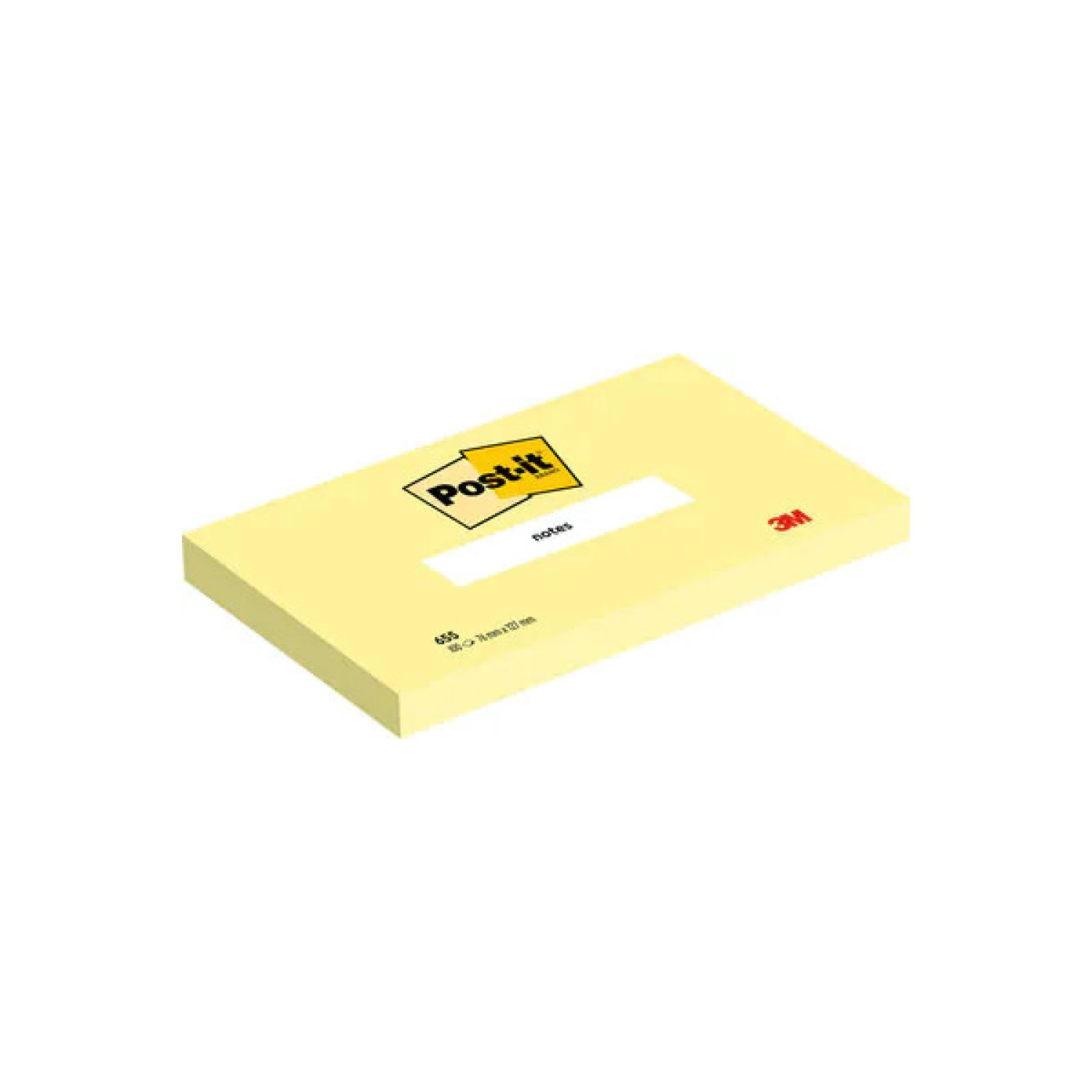 Post-it · Pack 12 Blocs Notas Adhesivas · 76x127mm Amarillo Canary · 100 Hojas