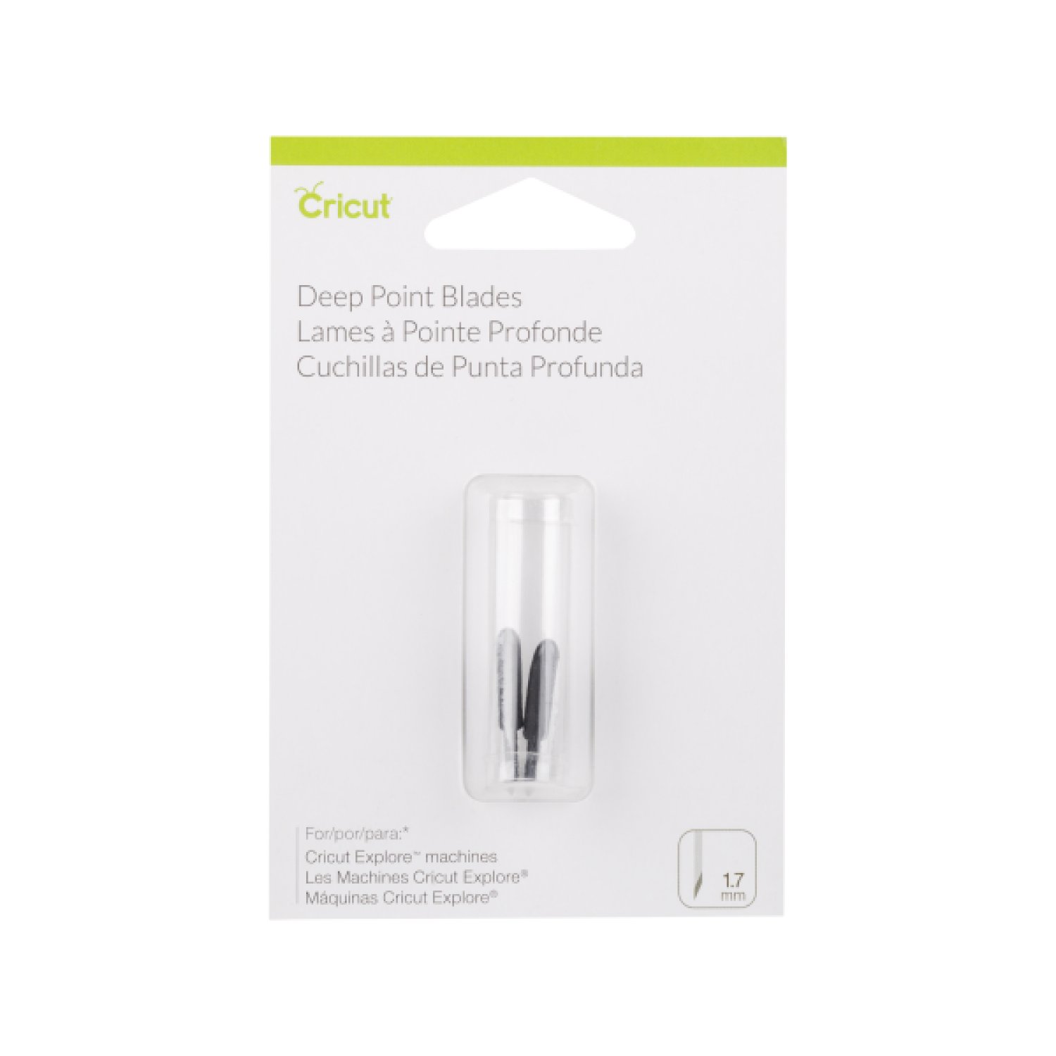 Cricut · Set 2 Lames Coupe Profonde · Corte Profesional · 12x8x2cm