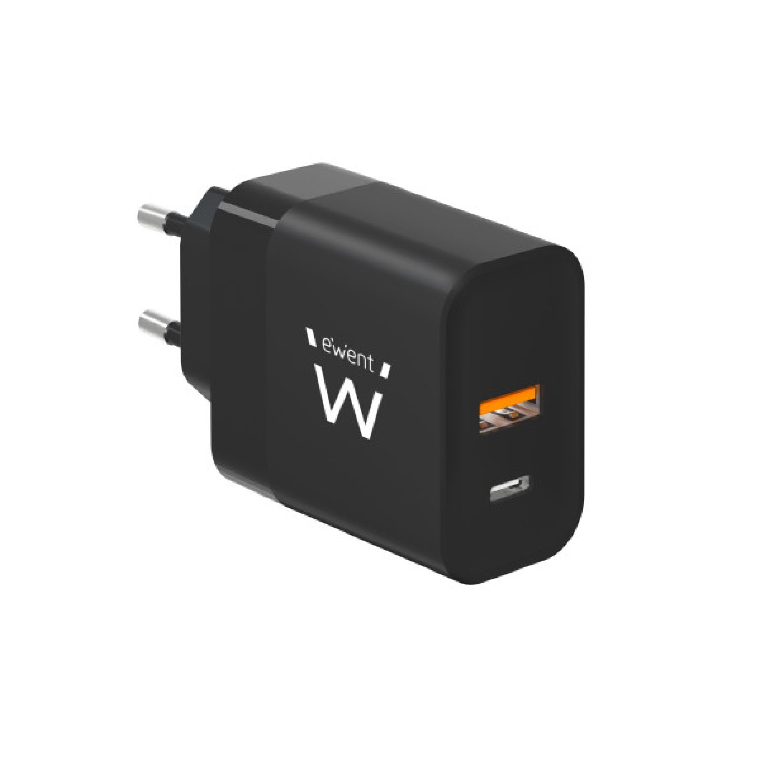 Ewent EW1327 · Cargador Universal · Carga Rápida · AC Interior Negro