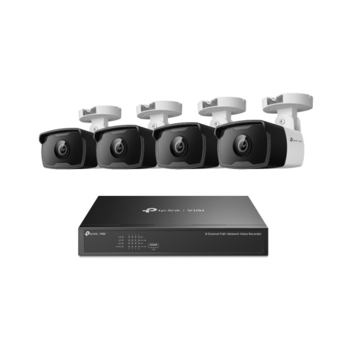 TP-Link Vigi · Kit NVR 8 Canales PoE+ · 4 Cámaras Bullet 3MP