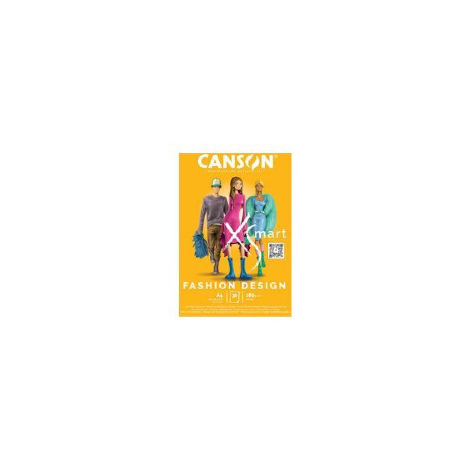 Canson X.Smart Fashion Design · Bloc 21x29,7cm · 30h · 180g