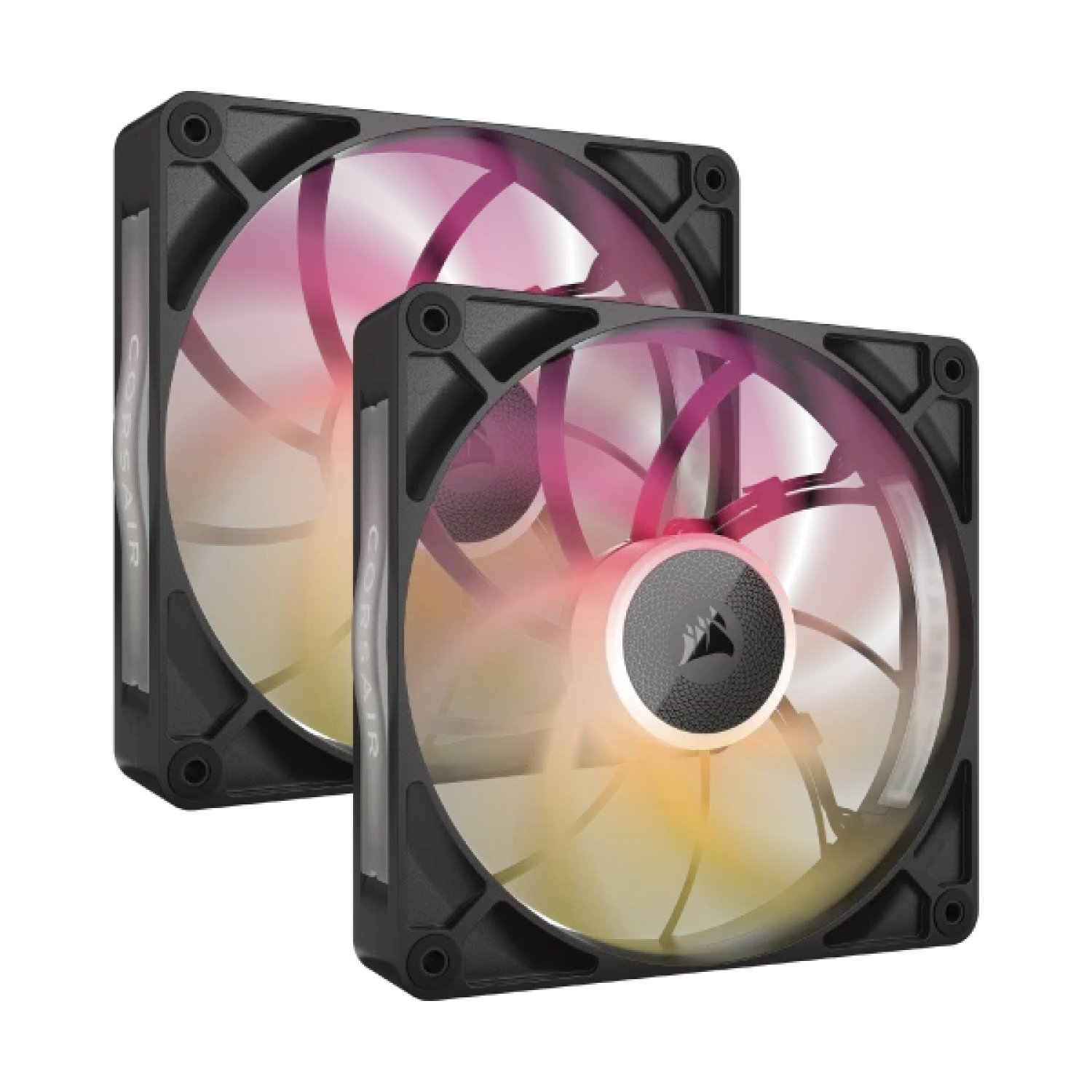 Corsair iCUE LINK RX140 MAX RGB · Ventilador 140mm · 2 Unidades · Negro
