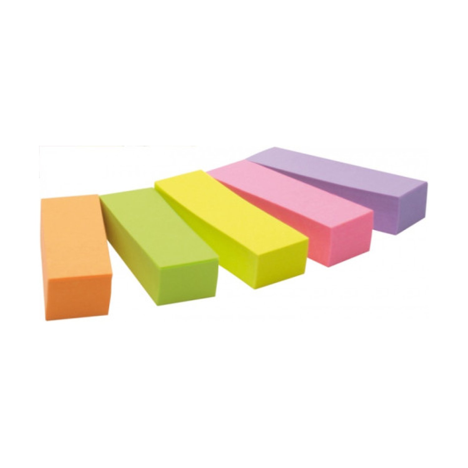 Post-it · Pack 5 Blocs Notas Adhesivas · 100 Hojas · 15x50mm · Colores Surtidos