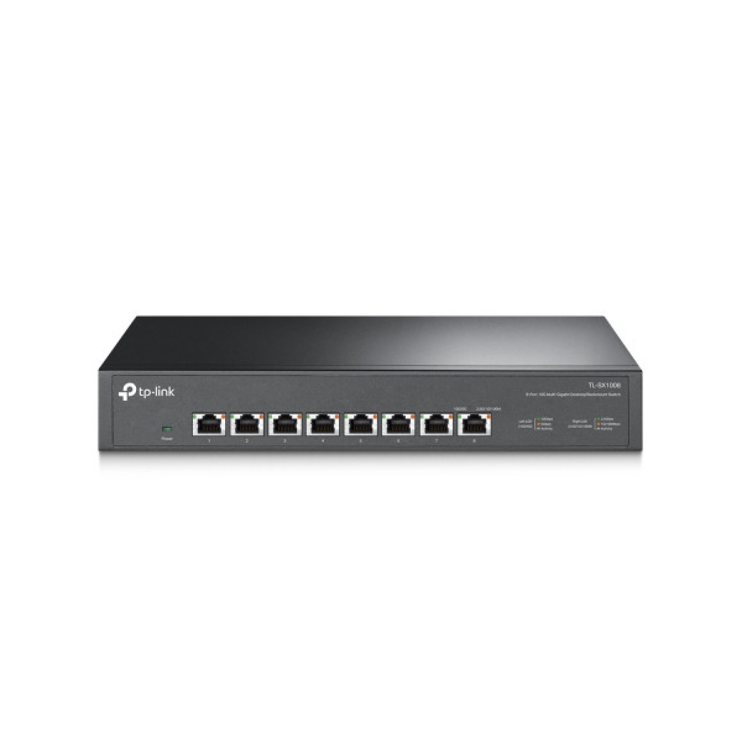 TP-Link TL-SX1008 · Switch No Administrado · 8 Puertos 10G Ethernet · Negro