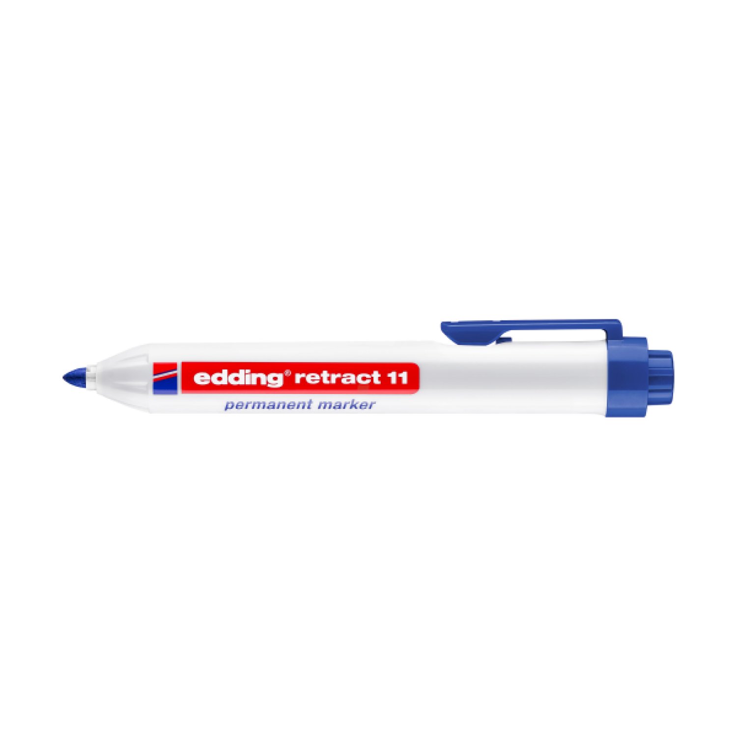 Edding 11-03 · Marcador Permanente Retráctil · Punta Redonda · Trazo 1,5-3 mm · Azul