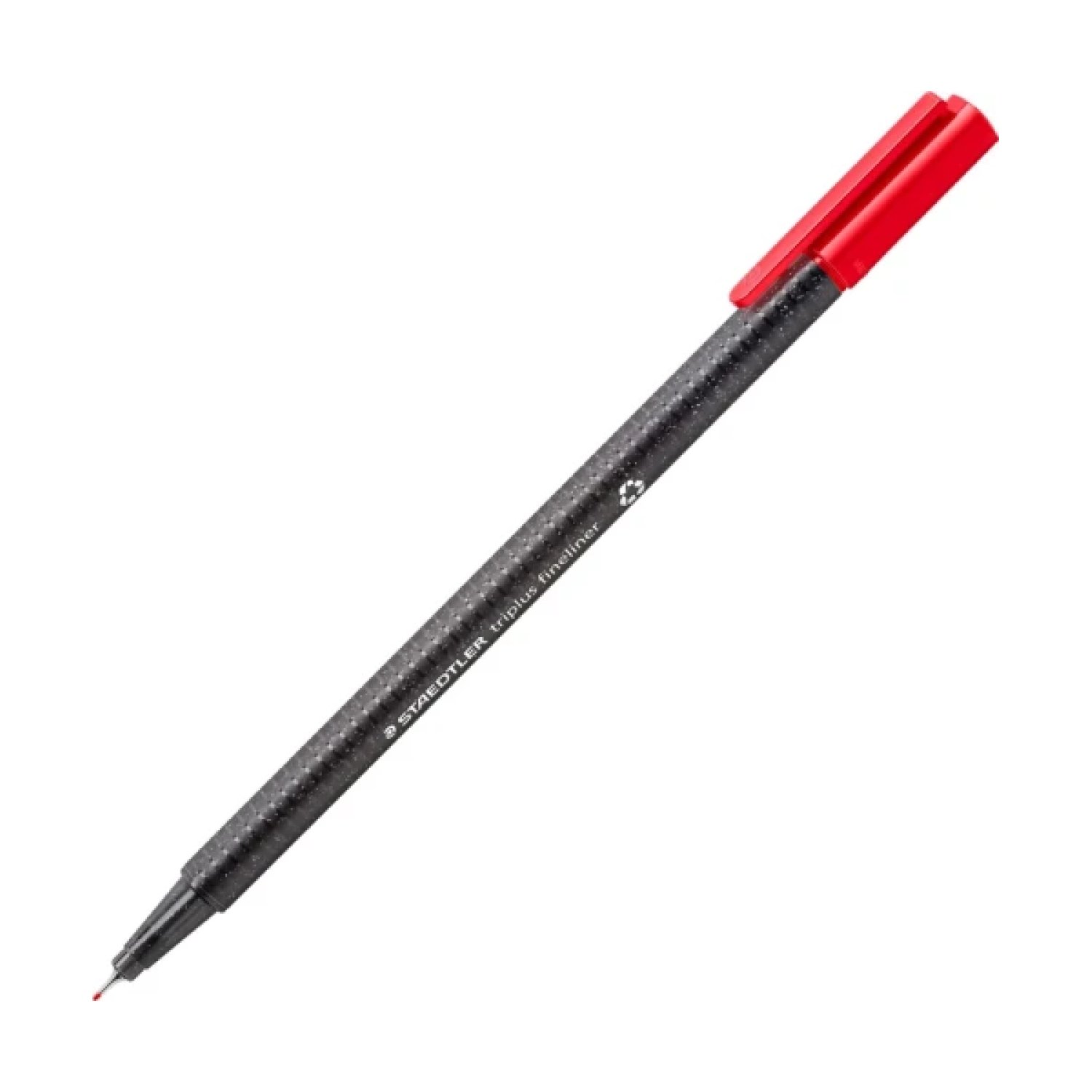 Staedtler Triplus Fineliner 334 Eco · Caja 10 rotuladores · Rojo · Punta fina