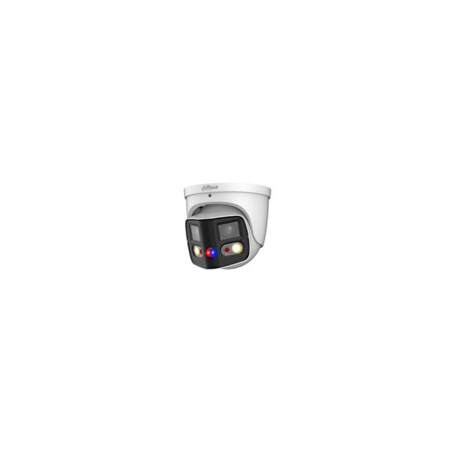 Dahua Cámara IP Domo Panorámica · 2x4MP · WDR · IR + Luz Cálida · IP67 · PoE · 2,8mm