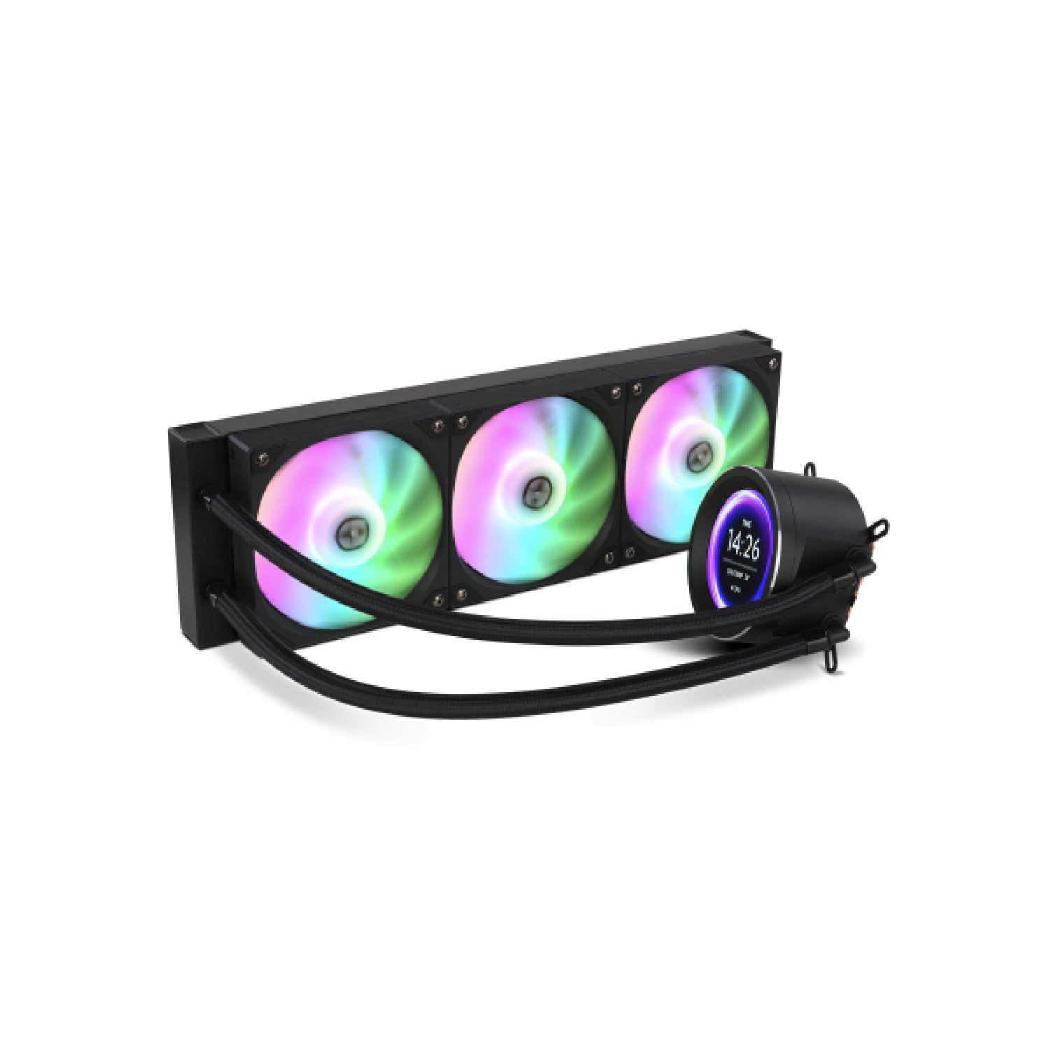 NOX Refrigeración Líquida RL 360 LCD · 360mm · Pantalla LCD · Negro