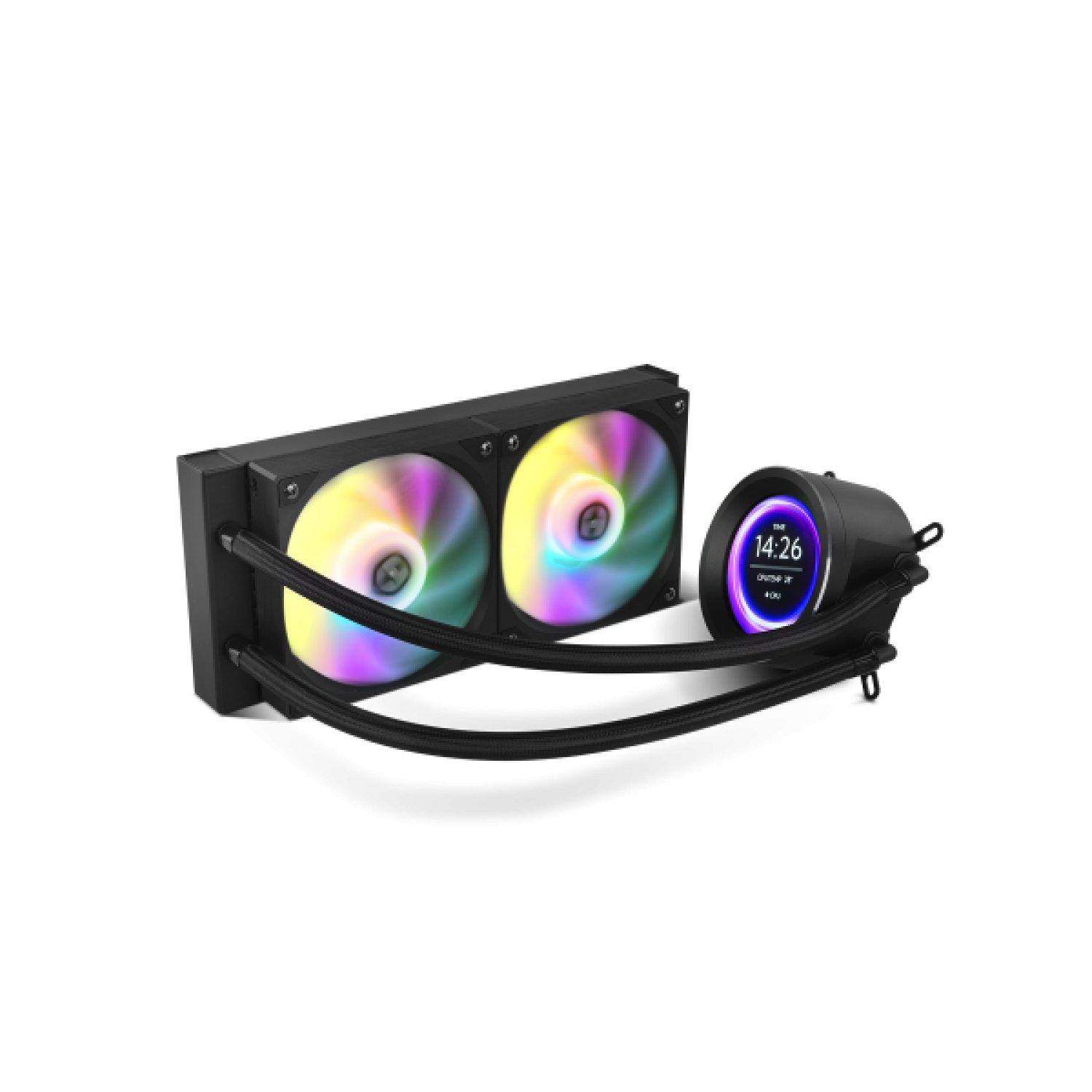 Nox RL 240 LCD · Refrigeración Líquida · 240mm · Pantalla LCD · Negro