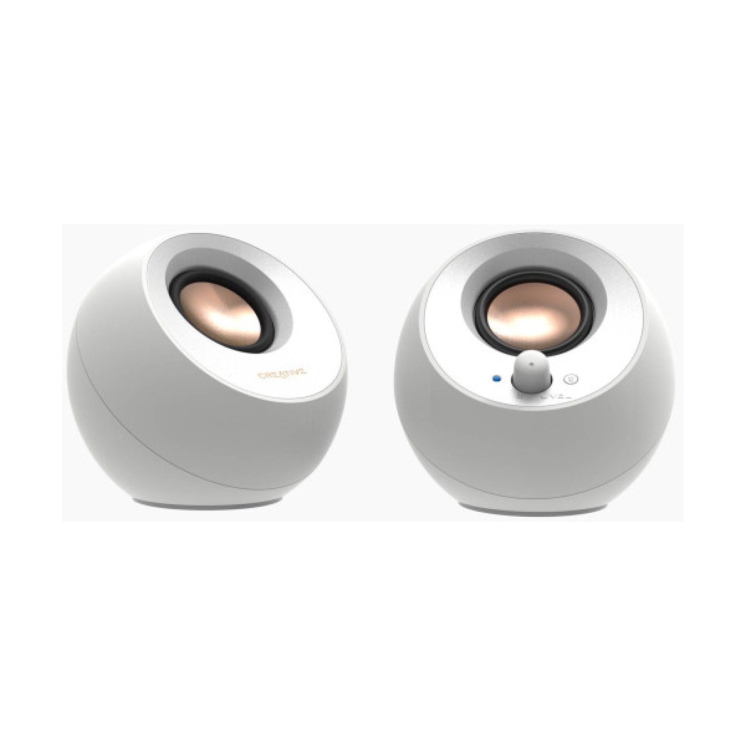 Creative Pebble V3 · Altavoz Bluetooth · Blanco · Sonido Envolvente Compacto