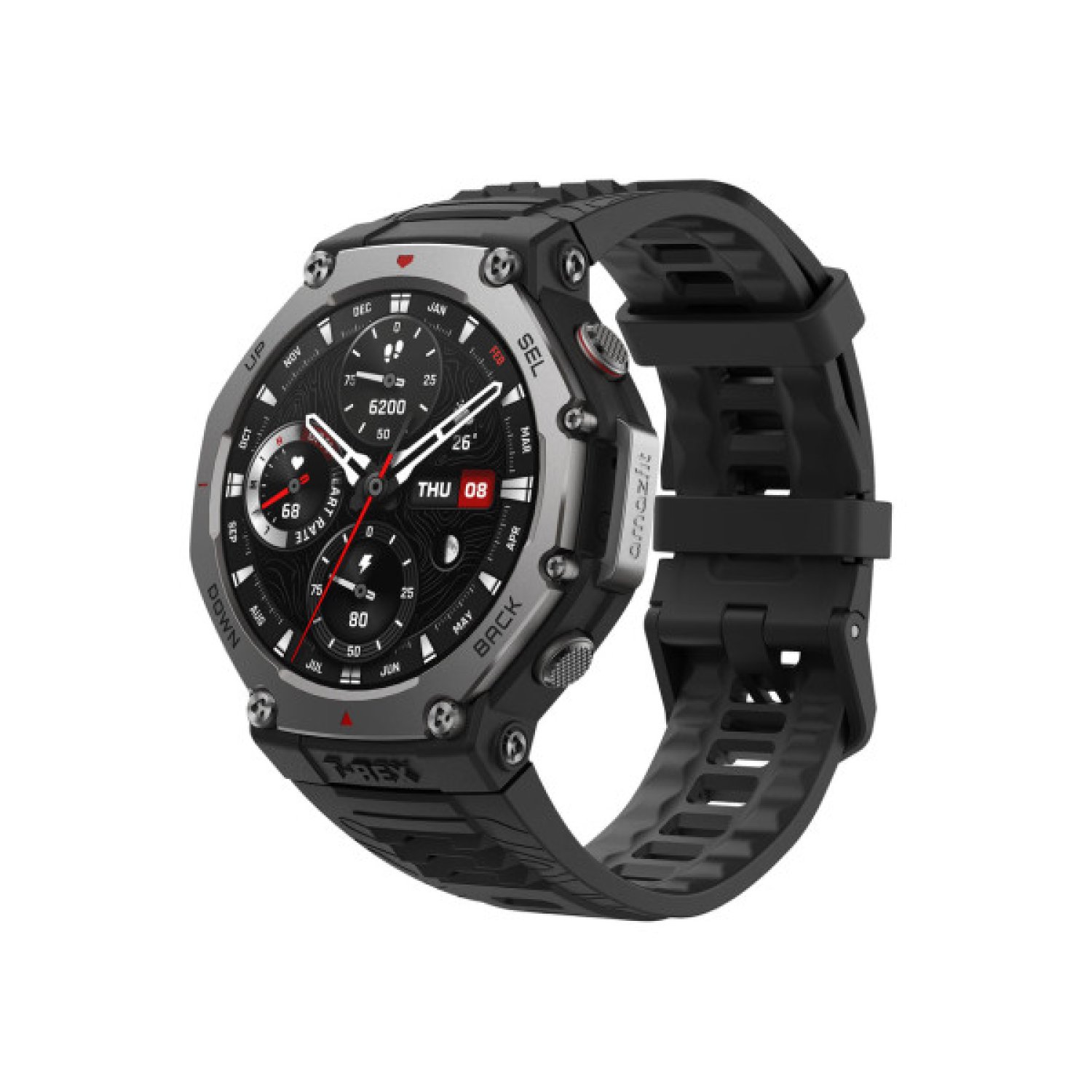 Amazfit T-Rex 3 · Smartwatch 1,5" AMOLED · 480x480px · GPS · WiFi · Negro