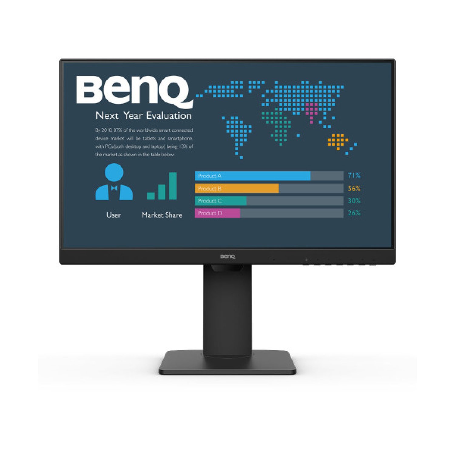 BenQ BL2486TC · Monitor 23,8" · Full HD 1920x1080 · Panel IPS · USB-C