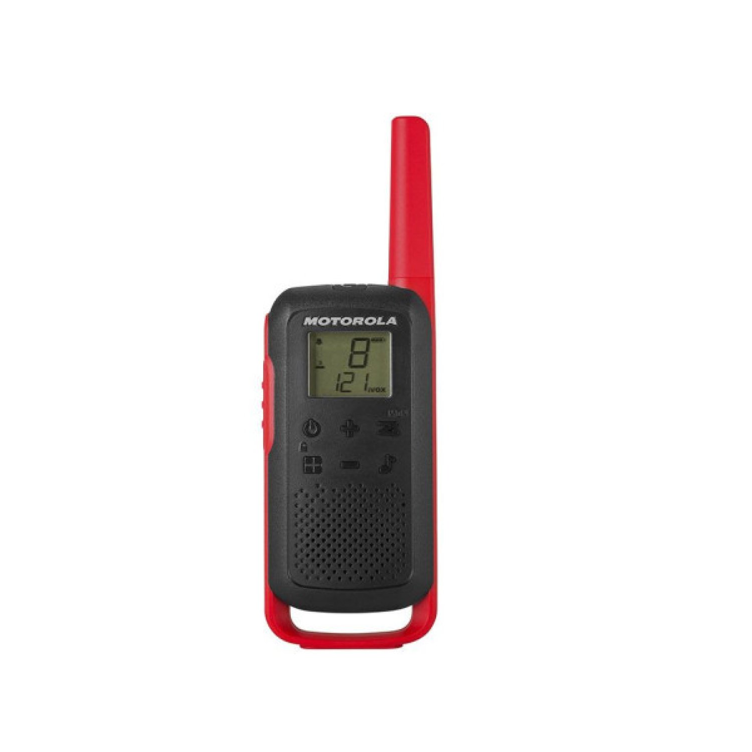 Motorola T62 · Pack 2 Walkie Talkie · Rojo · Alcance 10km · Radio PMR446