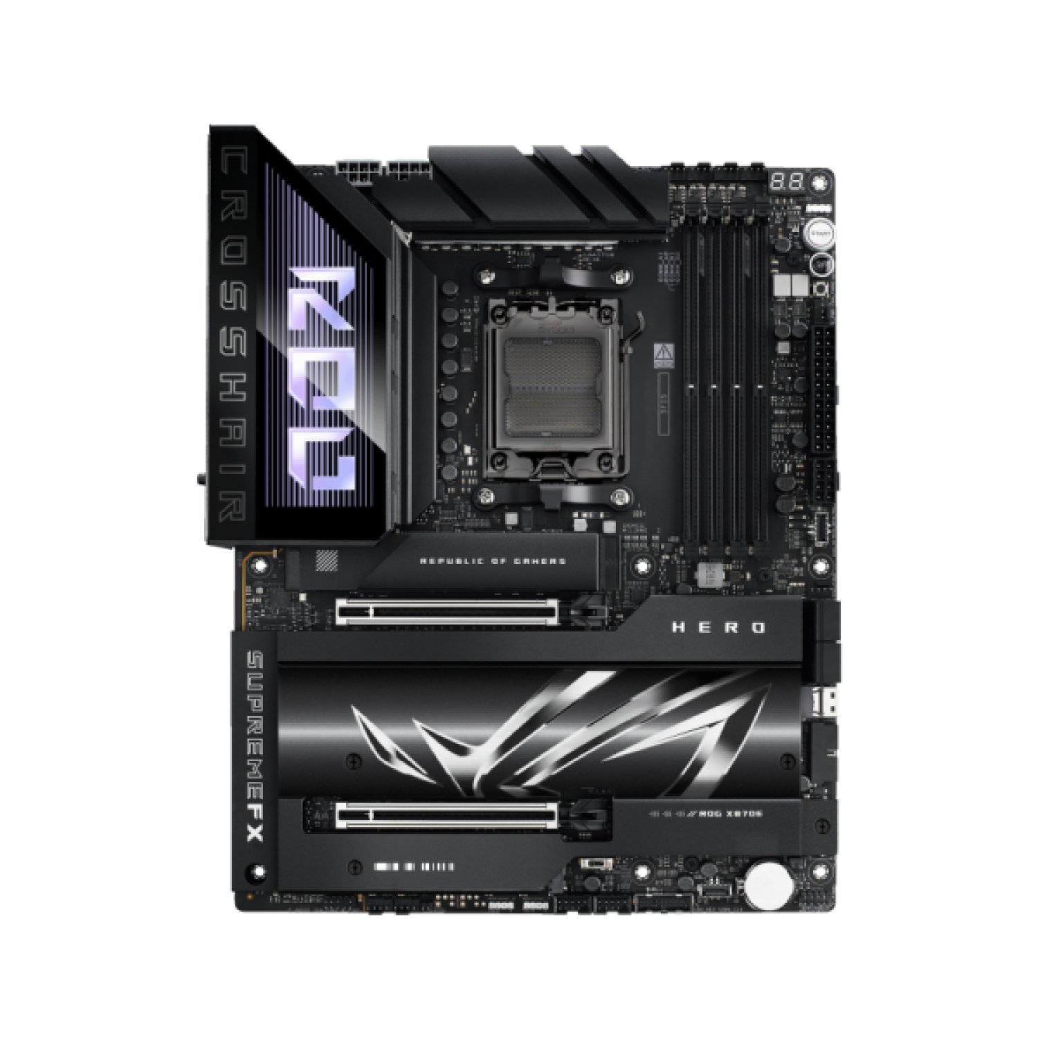 ASUS ROG Crosshair X870E Hero · Placa Base AMD X870E · Socket AM5 · ATX