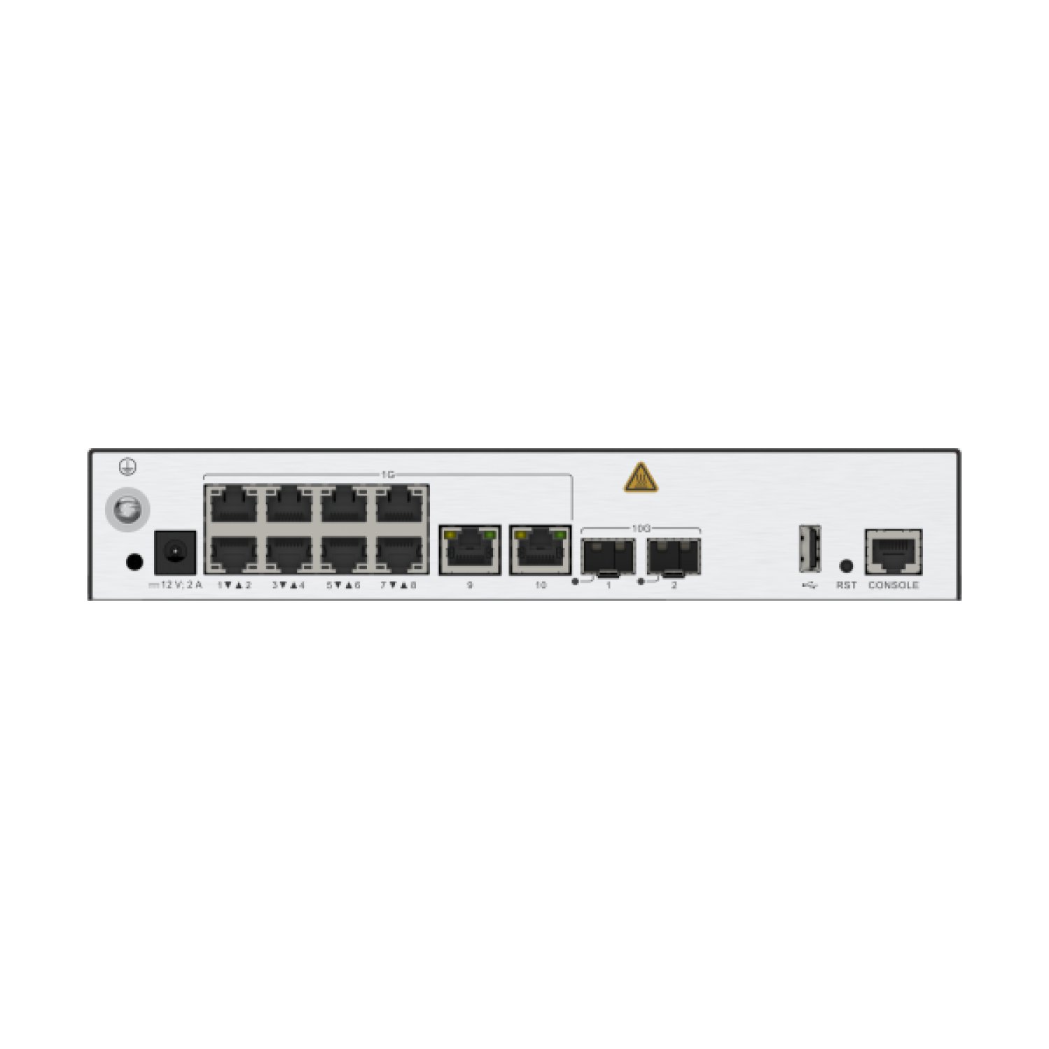 Huawei AC 650-128AP · Switch 210 puertos · 10 GE + SFP+ · Adaptador AC/DC