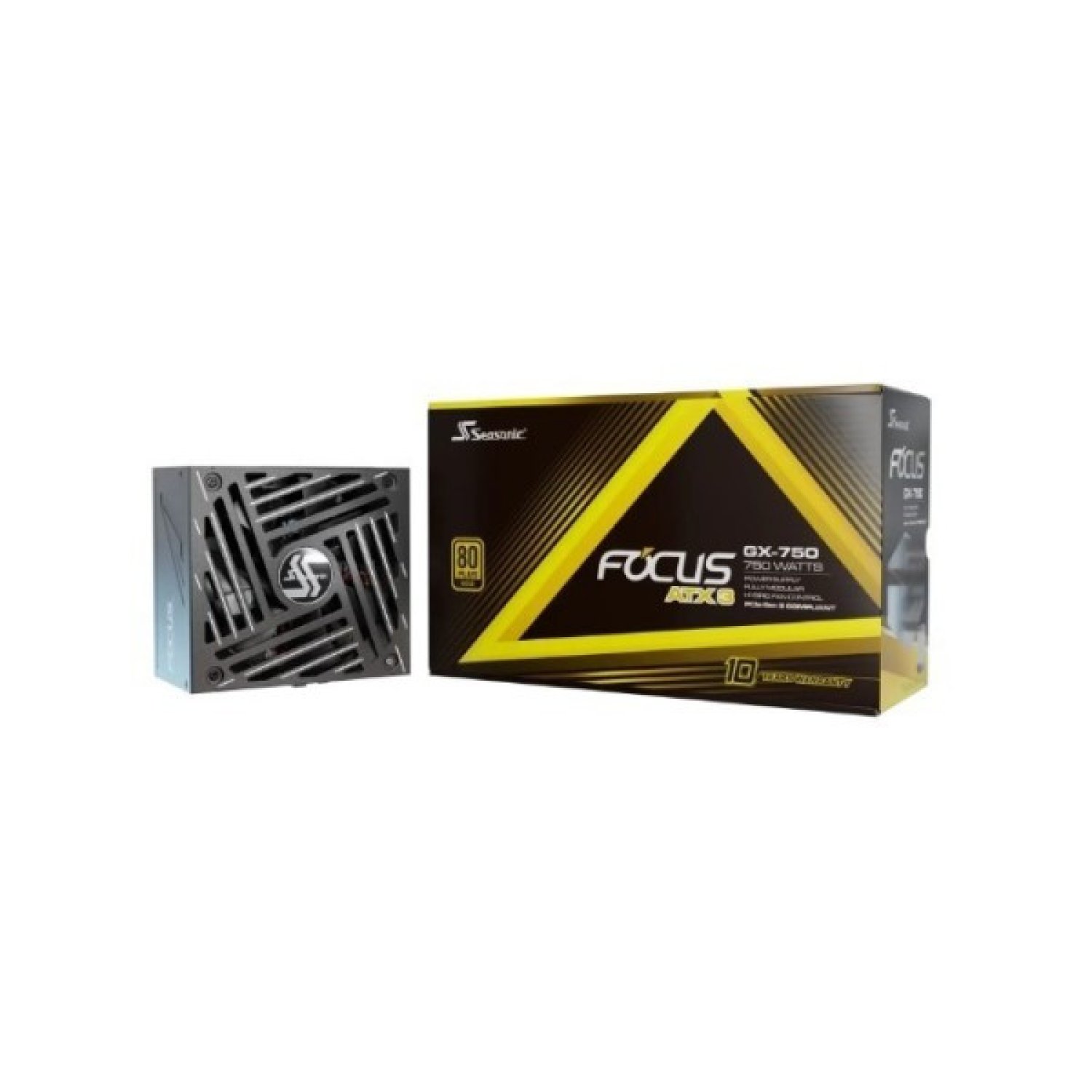 Seasonic Focus GX-750 · 750W · 80 Plus Gold · Modular