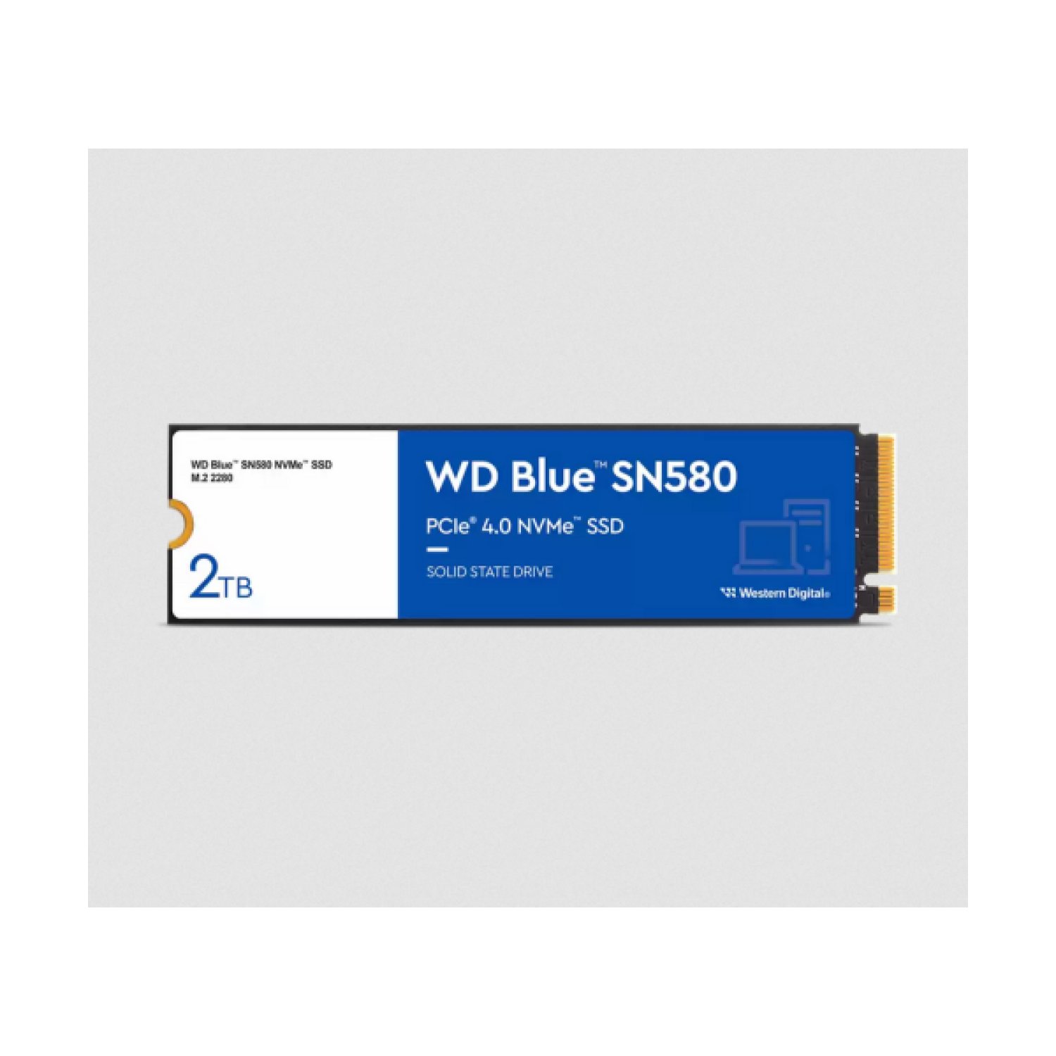 Western Digital Blue SN580 · 2TB · NVMe M.2 · PCIe 4.0 · TLC