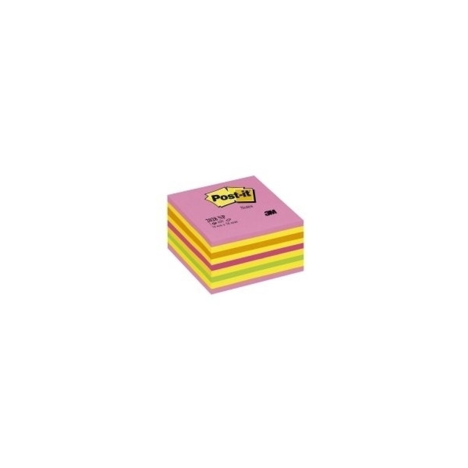 Post-it · Cubo Notas Adhesivas · 450 Hojas · 76x76mm · Colores Surtidos Azules-Verdes