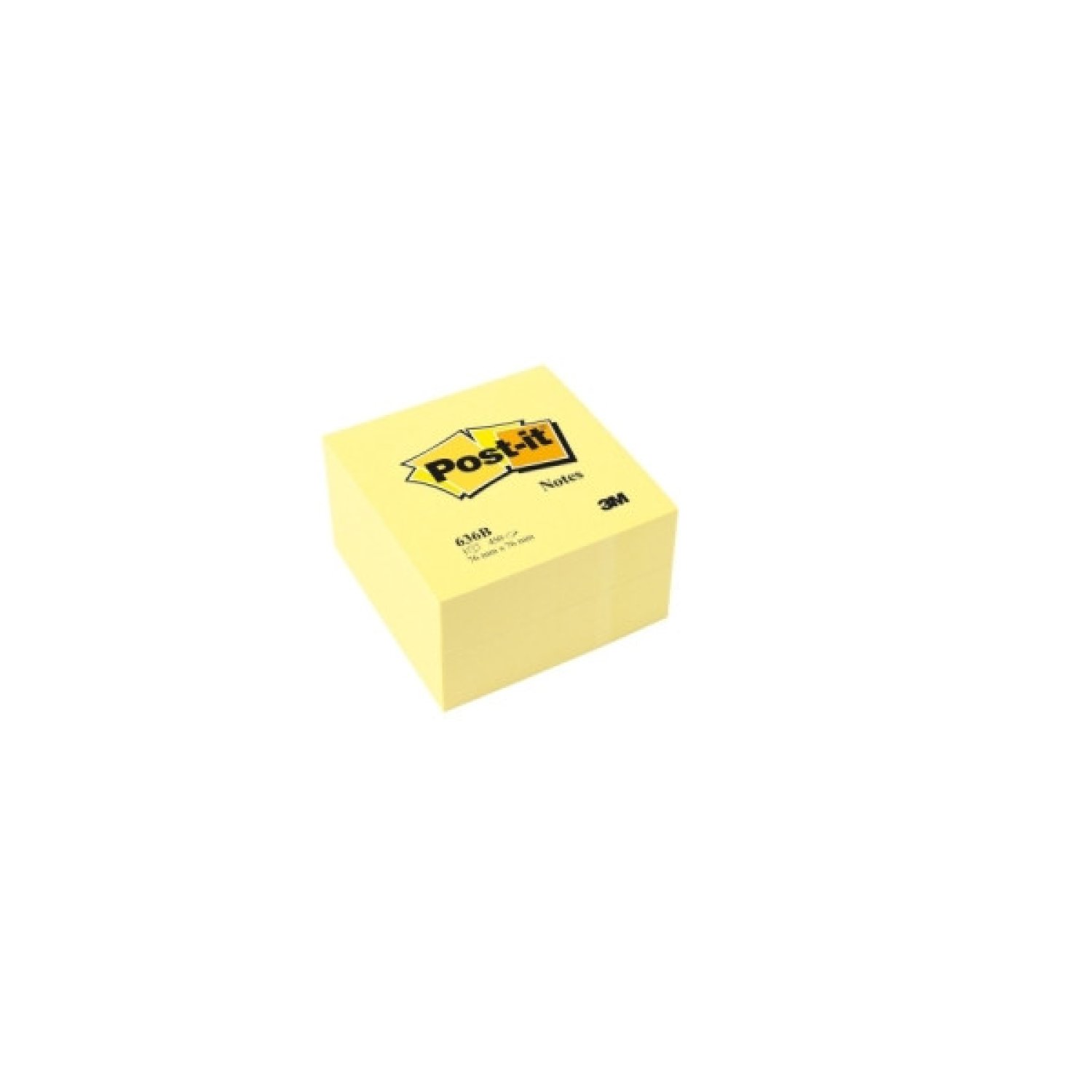 Post-it · Cubo de Notas Adhesivas · 450 Hojas · 76x76mm · Amarillo Canary