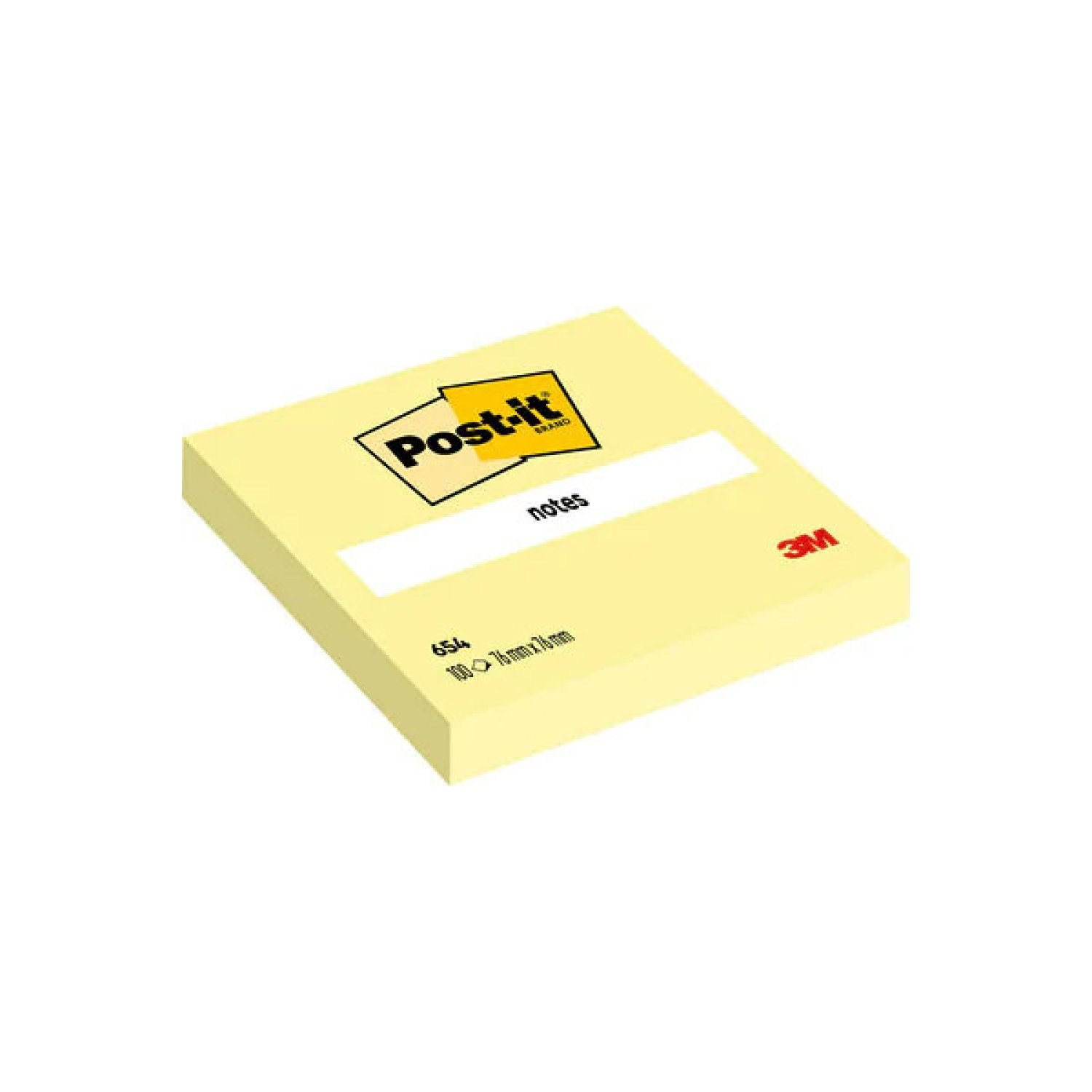 Post-it · Pack 12 Blocs Notas Adhesivas · 76x76mm · Canary Yellow · 100 hojas