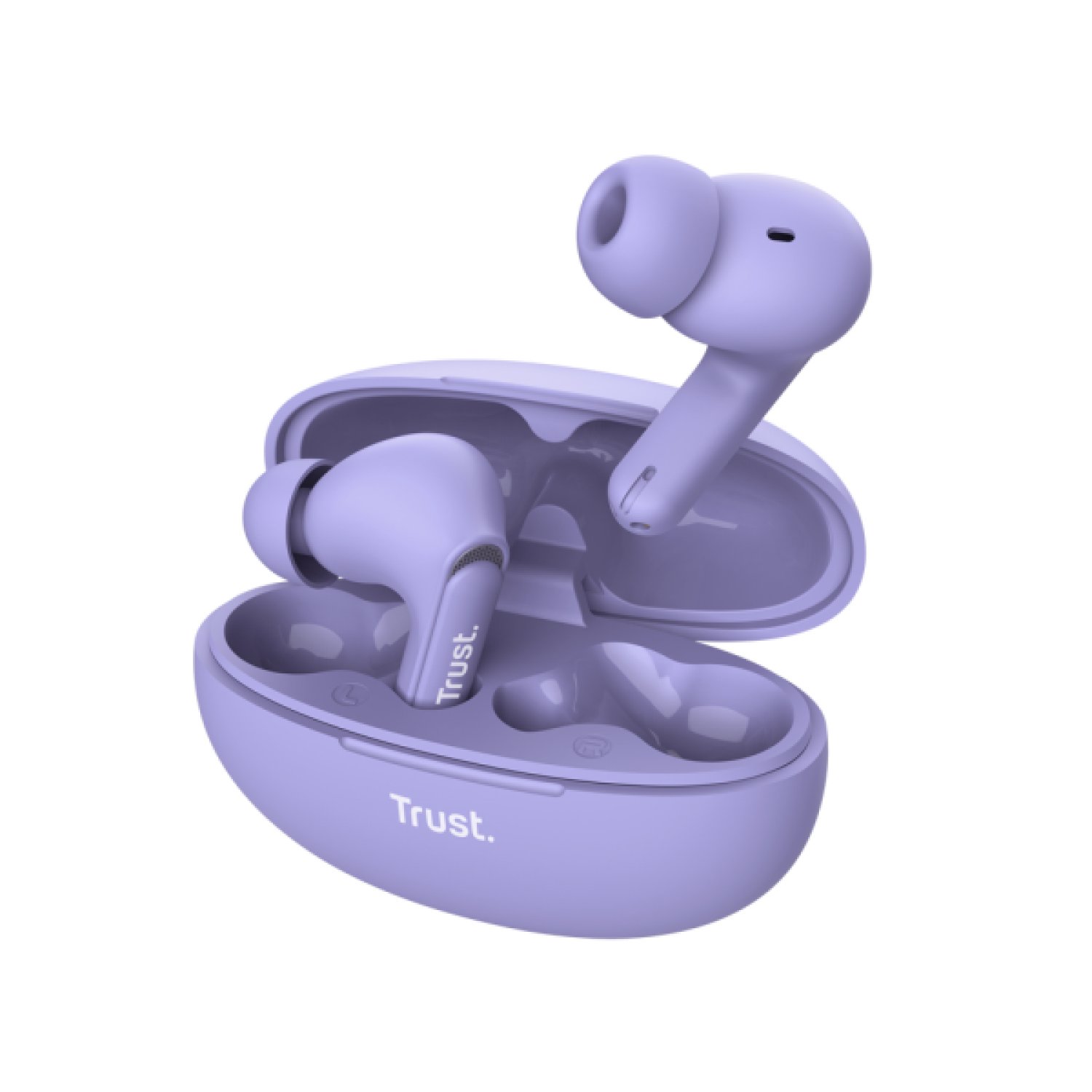 Trust Yavi · Auriculares TWS · Bluetooth · USB Tipo C · Púrpura
