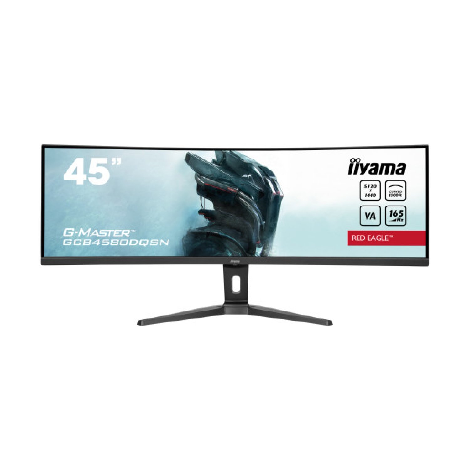 iiyama G-MASTER RED EAGLE · 45" Curved · 5120x1440 Dual QHD · 144Hz · Gaming