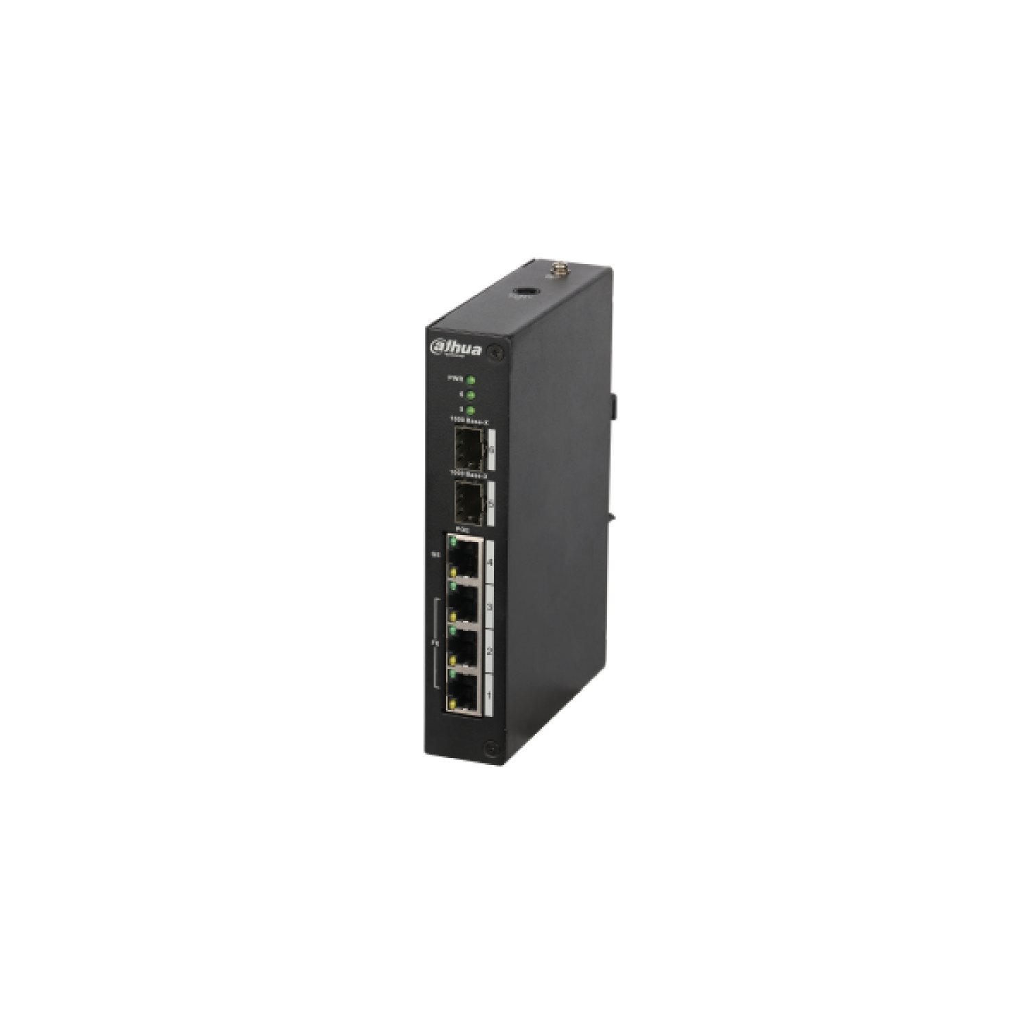 Dahua Switch PoE L2 · 3 Puertos Gigabit HiPoE + 1 Uplink · 2 SFP · Gestionable