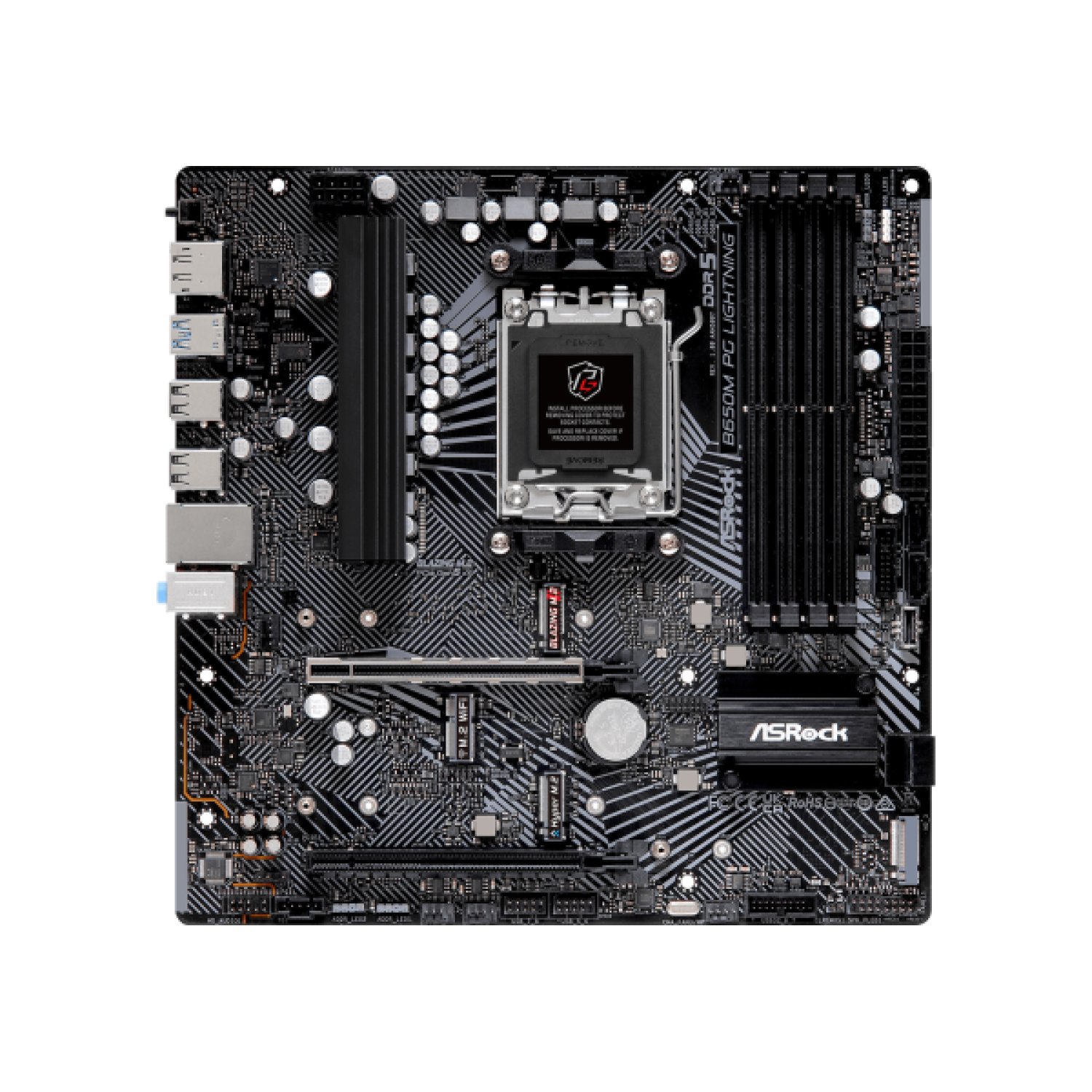 ASRock B650M PG Lightning · Socket AM5 · Micro ATX · AMD B650