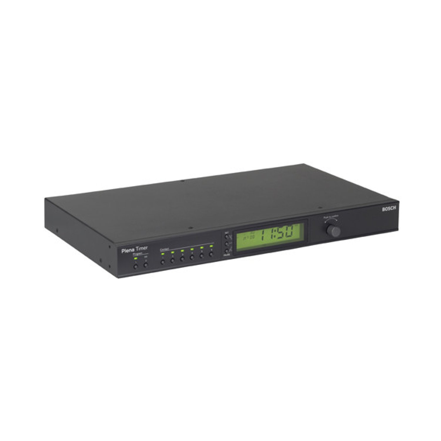 Bosch PLN-6TMW · Reloj Temporizador · 6 Salidas · 2 Programas Semanales · 14 Tonos · 20Hz-20kHz