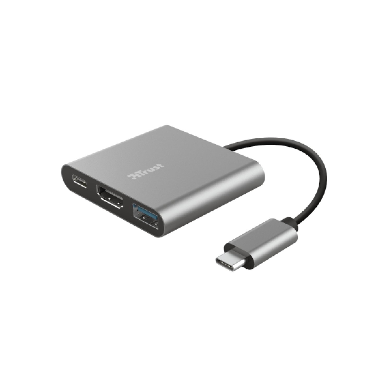 Trust Dalyx 3-en-1 · Hub USB-C · Adaptador Multifunción