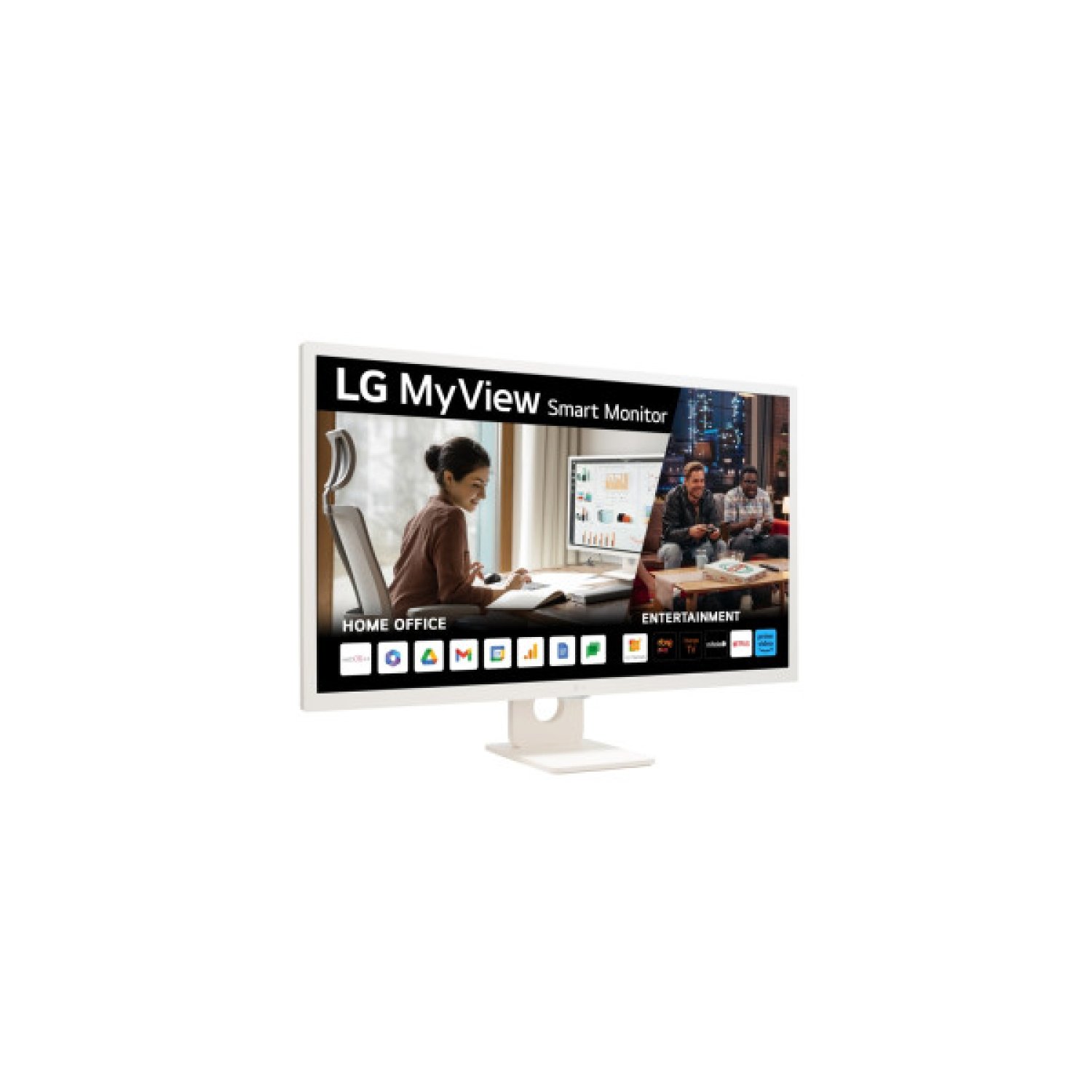 LG Smart Monitor 32" · WebOS 23 · 1920x1080 IPS · HDR10 · 2xHDMI 2.1 · Blanco