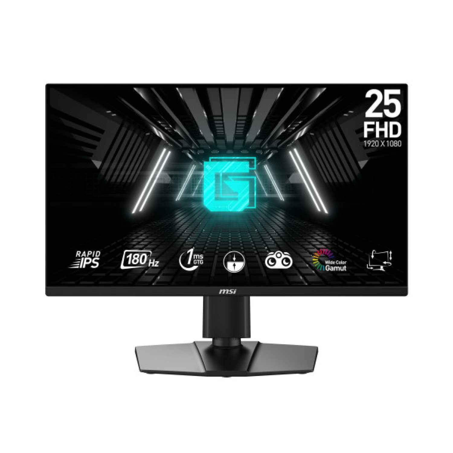 MSI G255PF E2 · 24,5" Full HD · 1920x1080 · 165Hz · Panel IPS