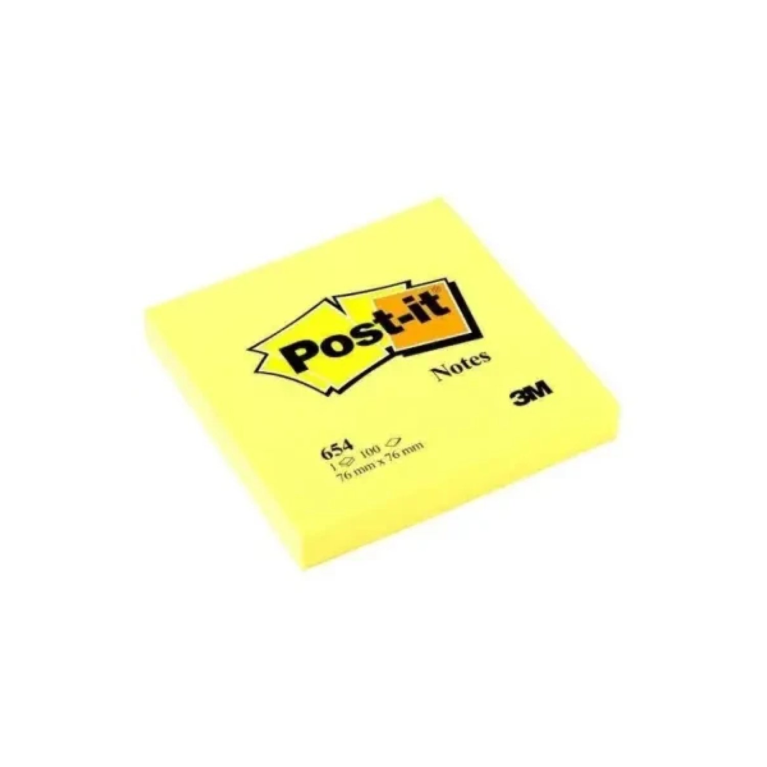 Post-it · Bloc 100 Hojas Notas Adhesivas · 76x76mm · Colores Surtidos · Caja Dispensadora