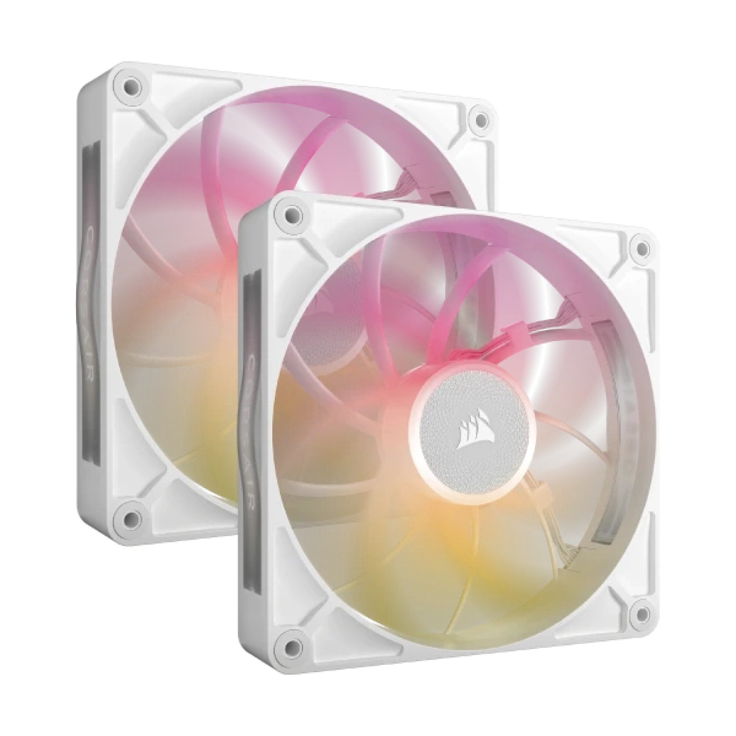 Corsair iCUE LINK RX140 MAX · Ventiladores RGB · 140mm · Blanco · Pack 2