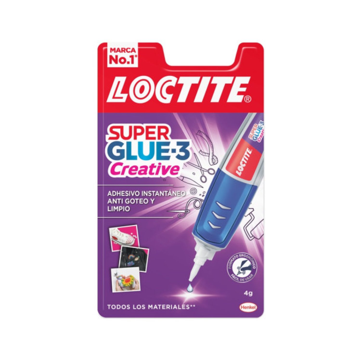 Loctite · Adhesivo Cianoacrilato Líquido · 4g