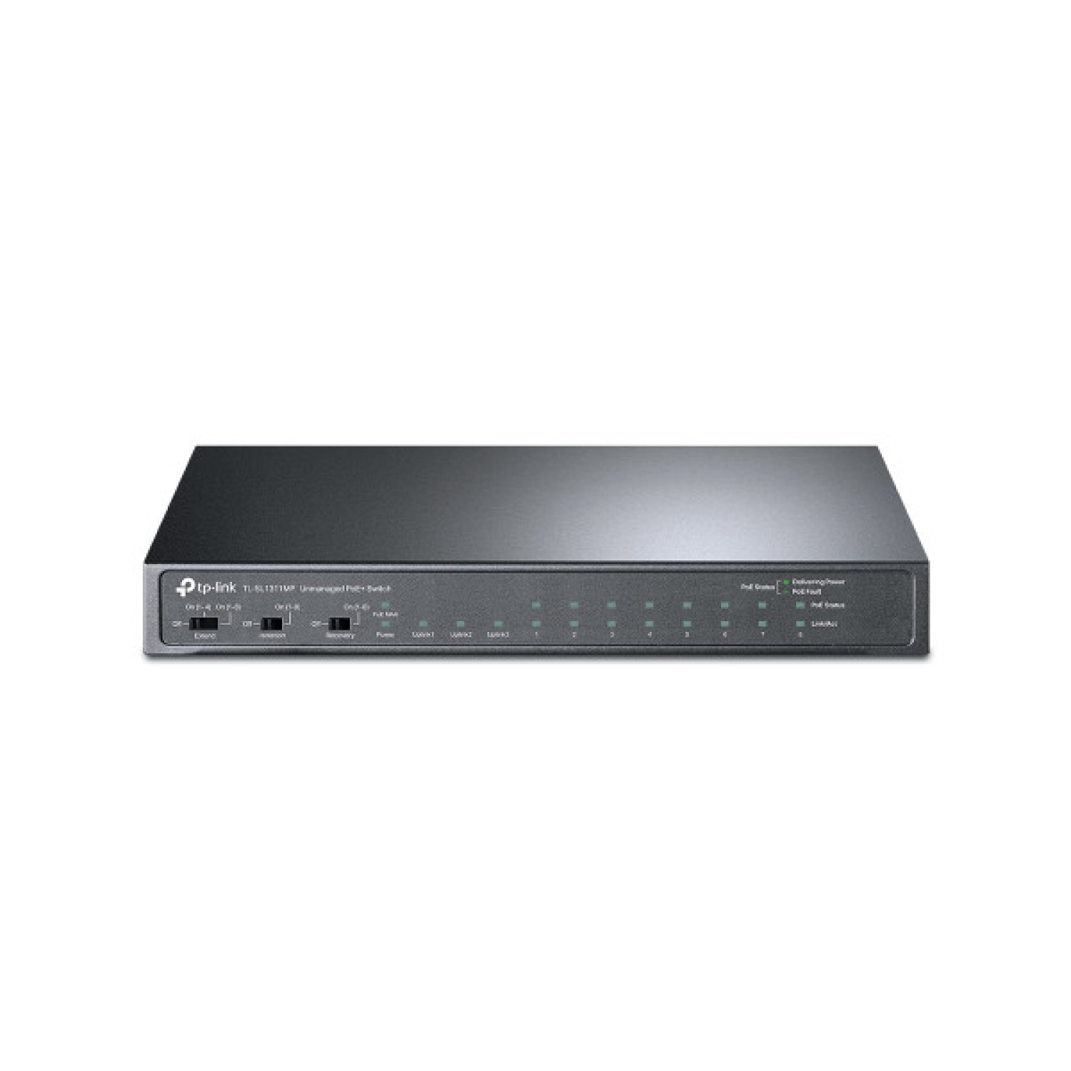 TP-Link TL-SL1311MP · Switch Fast Ethernet 10/100 · 13 Puertos · PoE · No Administrado