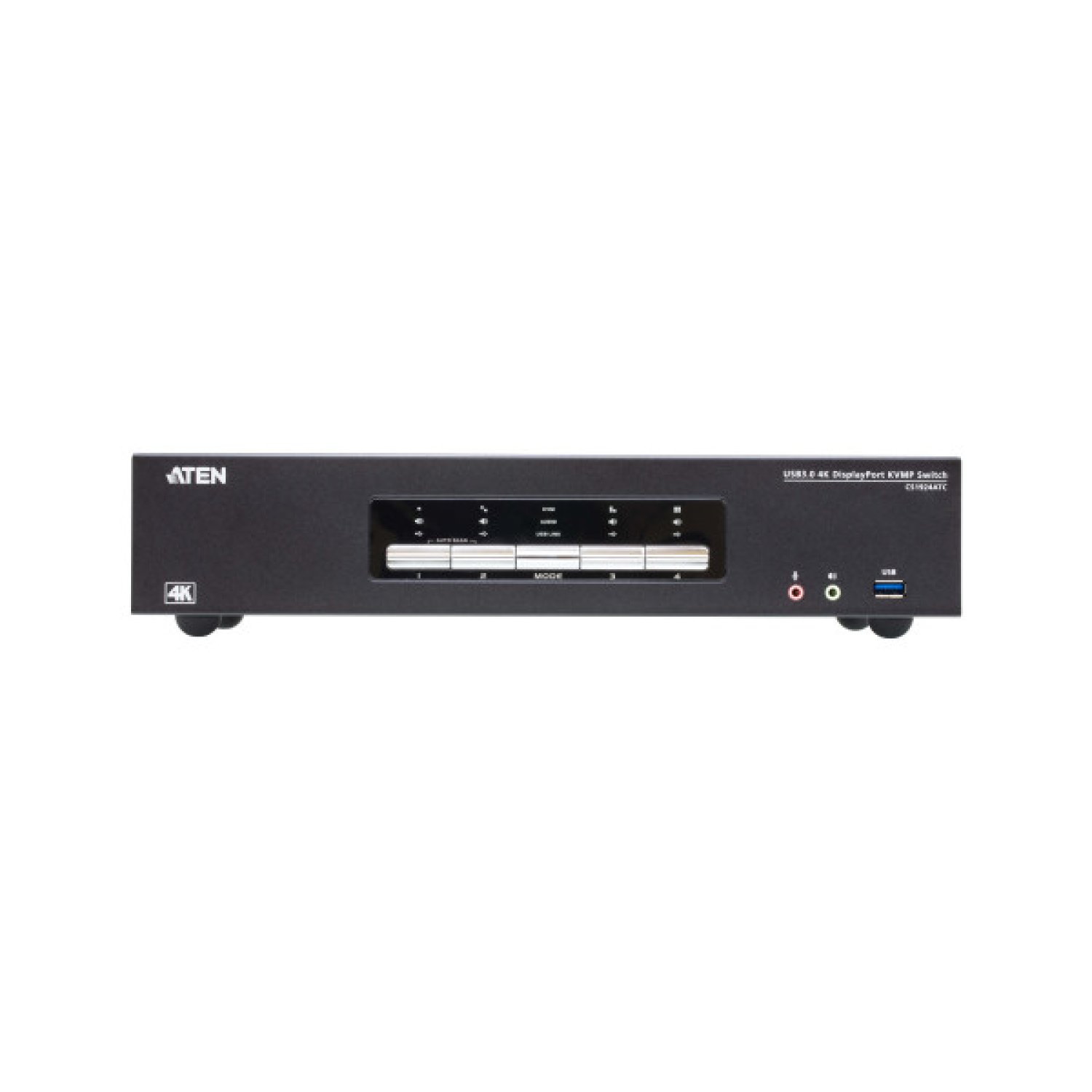 ATEN Switch KVM · 4 Puertos · USB · DisplayPort · True 4K