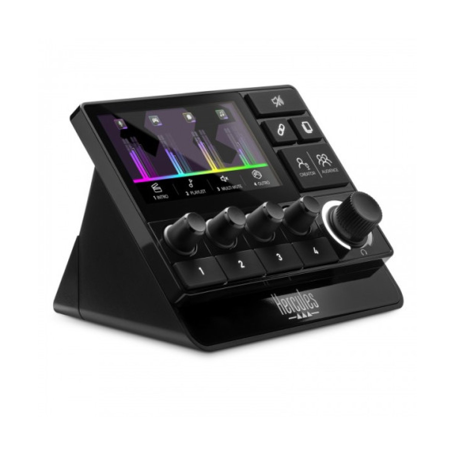 Hercules Stream 200 · Controlador de Audio · Conexión XLR · Para Streaming