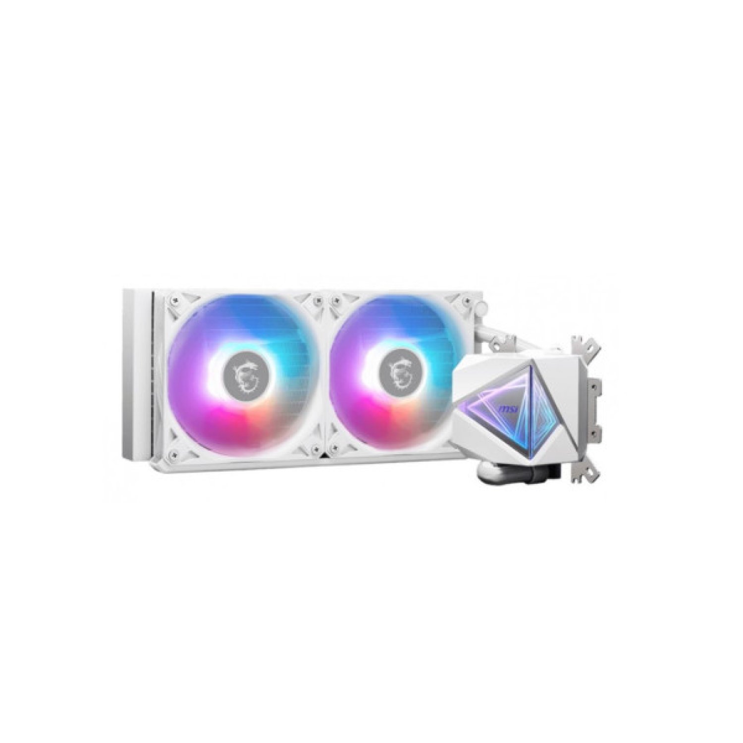 MSI MAG CoreLiquid I240 · Refrigeración Líquida CPU · 240mm · ARGB · 2 Ventiladores · Blanco