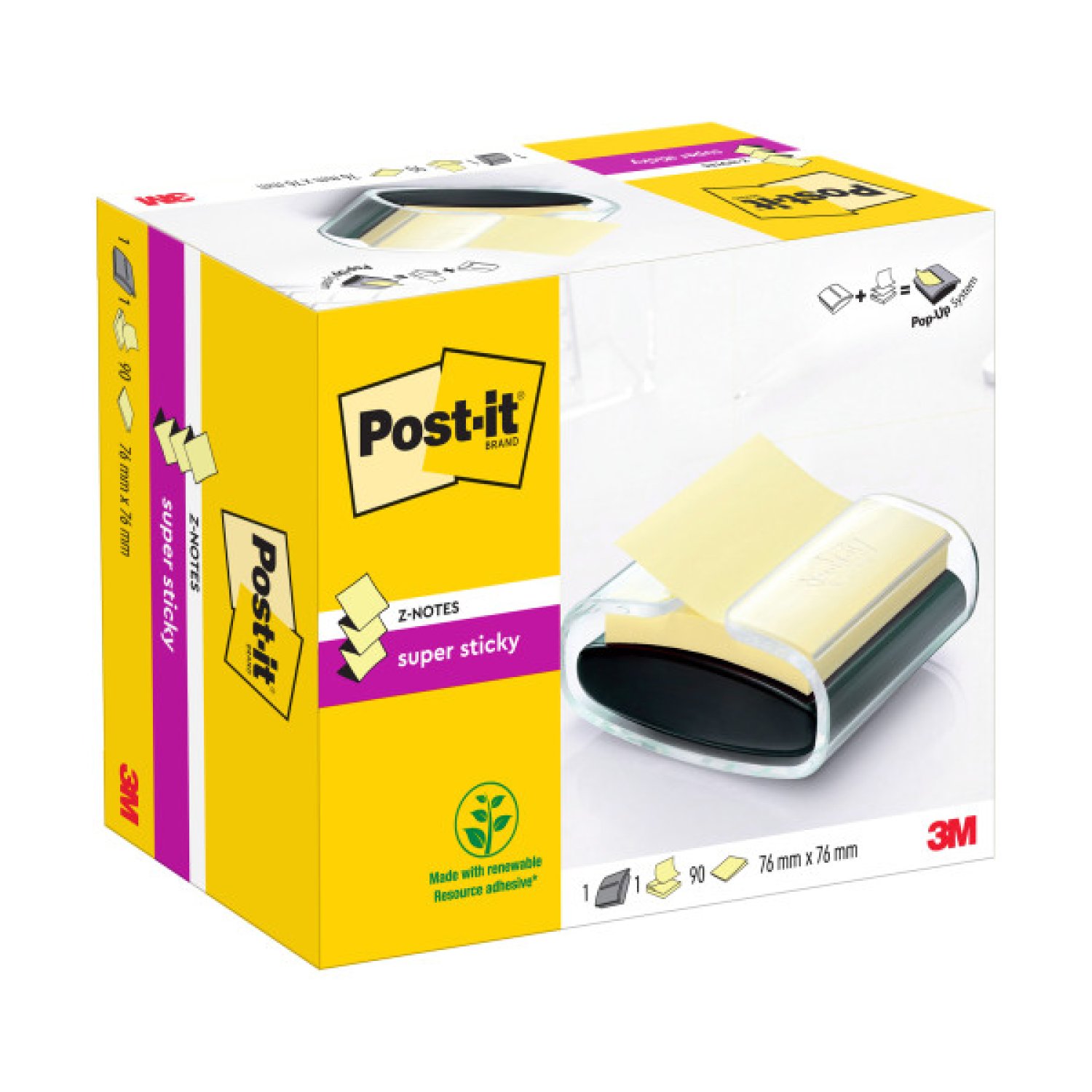 Post-it · Blister Dispensador · 50 Marcadores Index Amarillo · 25,4x43,2mm
