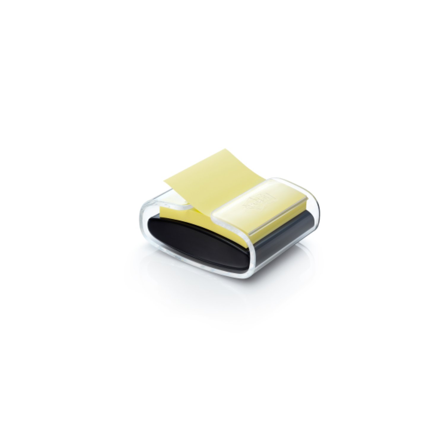 Post-it · Pack Dispensador Negro Pro + Z-Notes 76x76mm · 1 Bloc 90 Hojas Amarillo Super Sticky