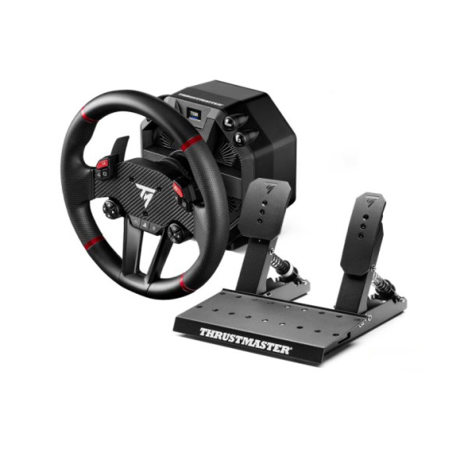 Thrustmaster T598 · Volante + Pedales · USB · PC/PS4/PS5 · Negro/Rojo