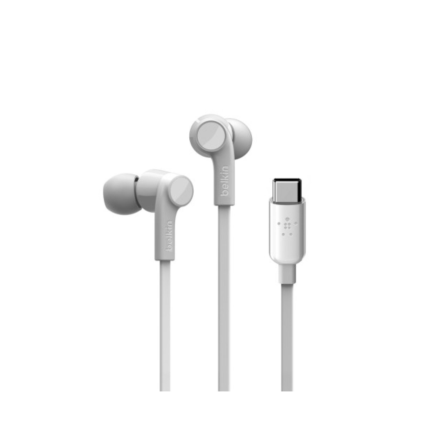 Belkin Rockstar · Auriculares con Cable USB-C · Micrófono Integrado · Blanco