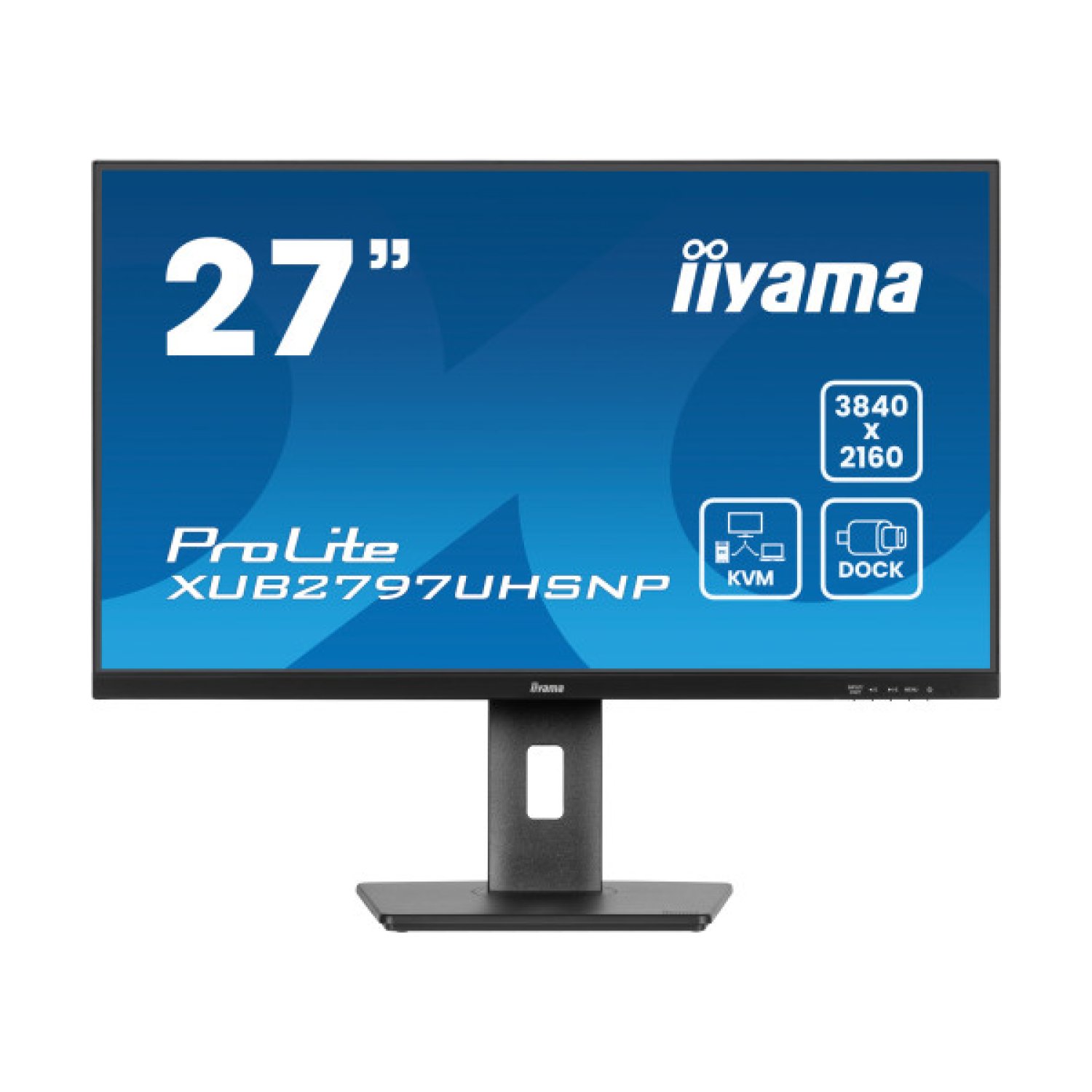 Iiyama Monitor 27" · IPS · Dock USB-C · KVM · Carga 96W